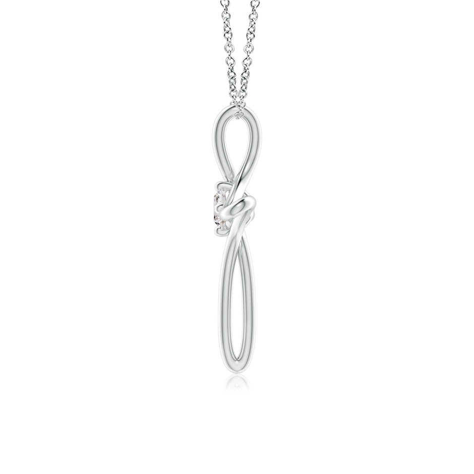 3.5mm IJI1I2 Prong-Set Diamond Infinity Cross Pendant in P950 Platinum side-1