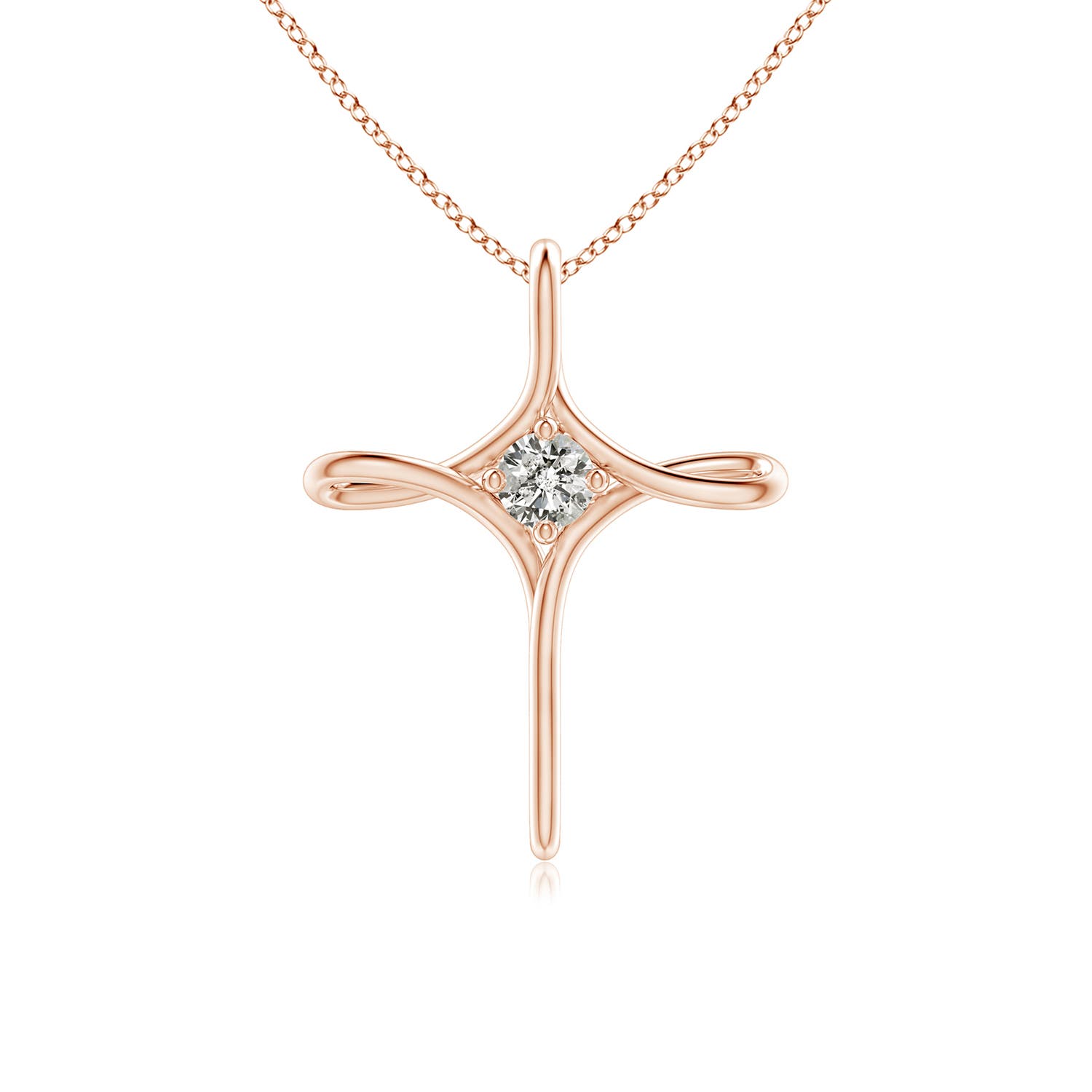 K, I3 / 0.16 CT / 14 KT Rose Gold