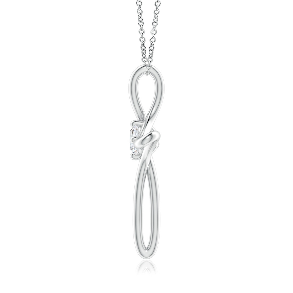 4.1mm GVS2 Prong-Set Diamond Infinity Cross Pendant in P950 Platinum side-1