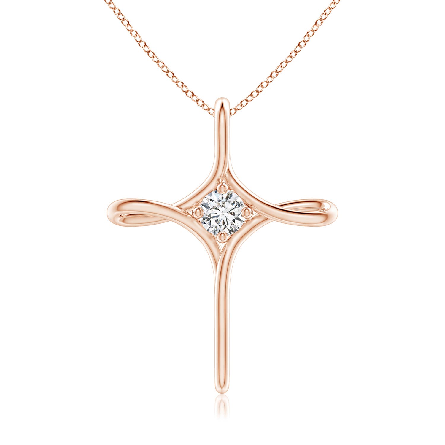 H, SI2 / 0.25 CT / 14 KT Rose Gold