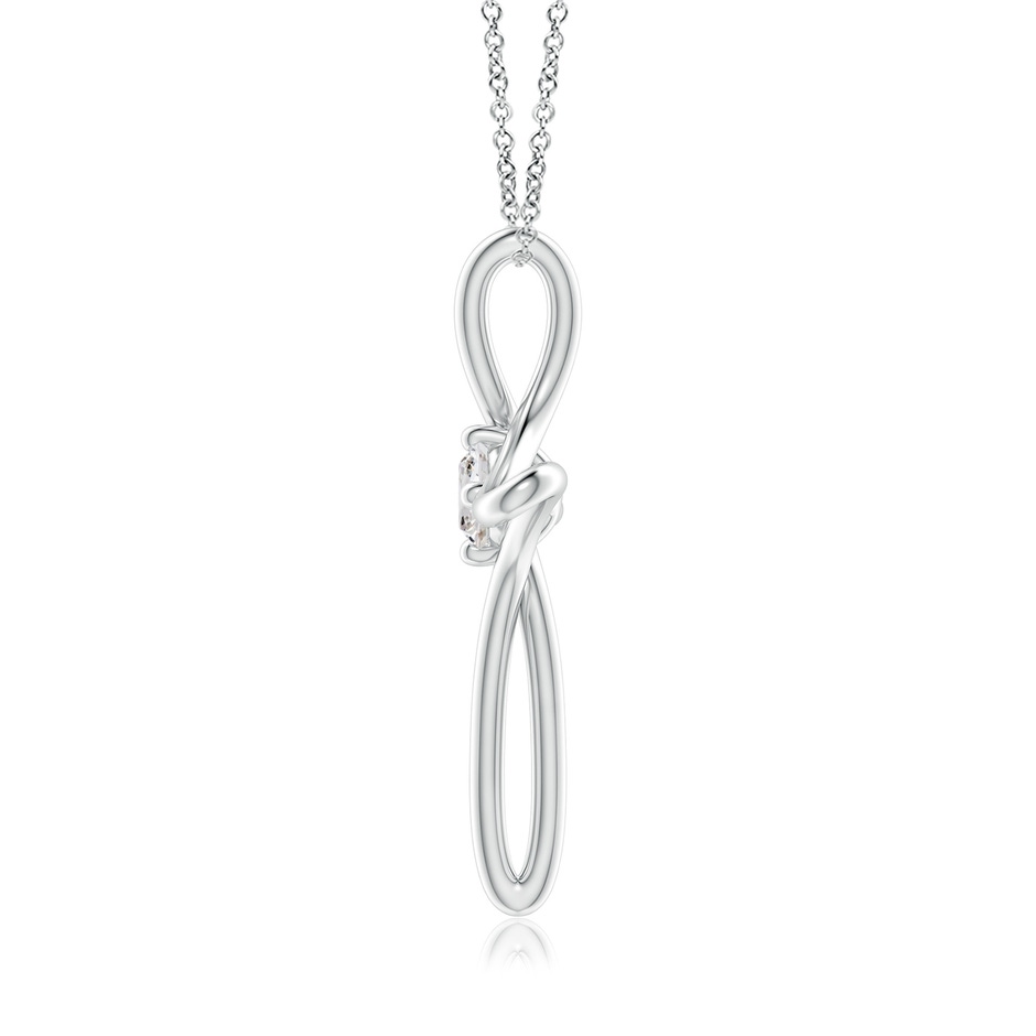 4.1mm IJI1I2 Prong-Set Diamond Infinity Cross Pendant in White Gold side-1