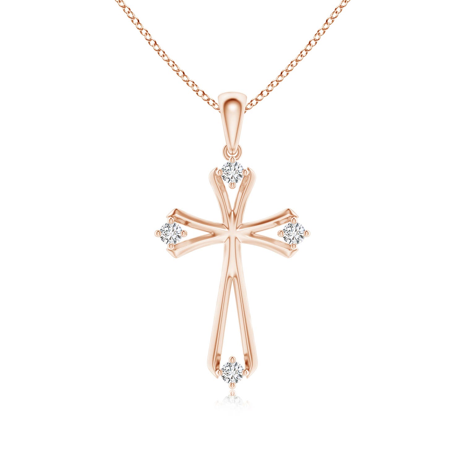 H, SI2 / 0.12 CT / 14 KT Rose Gold