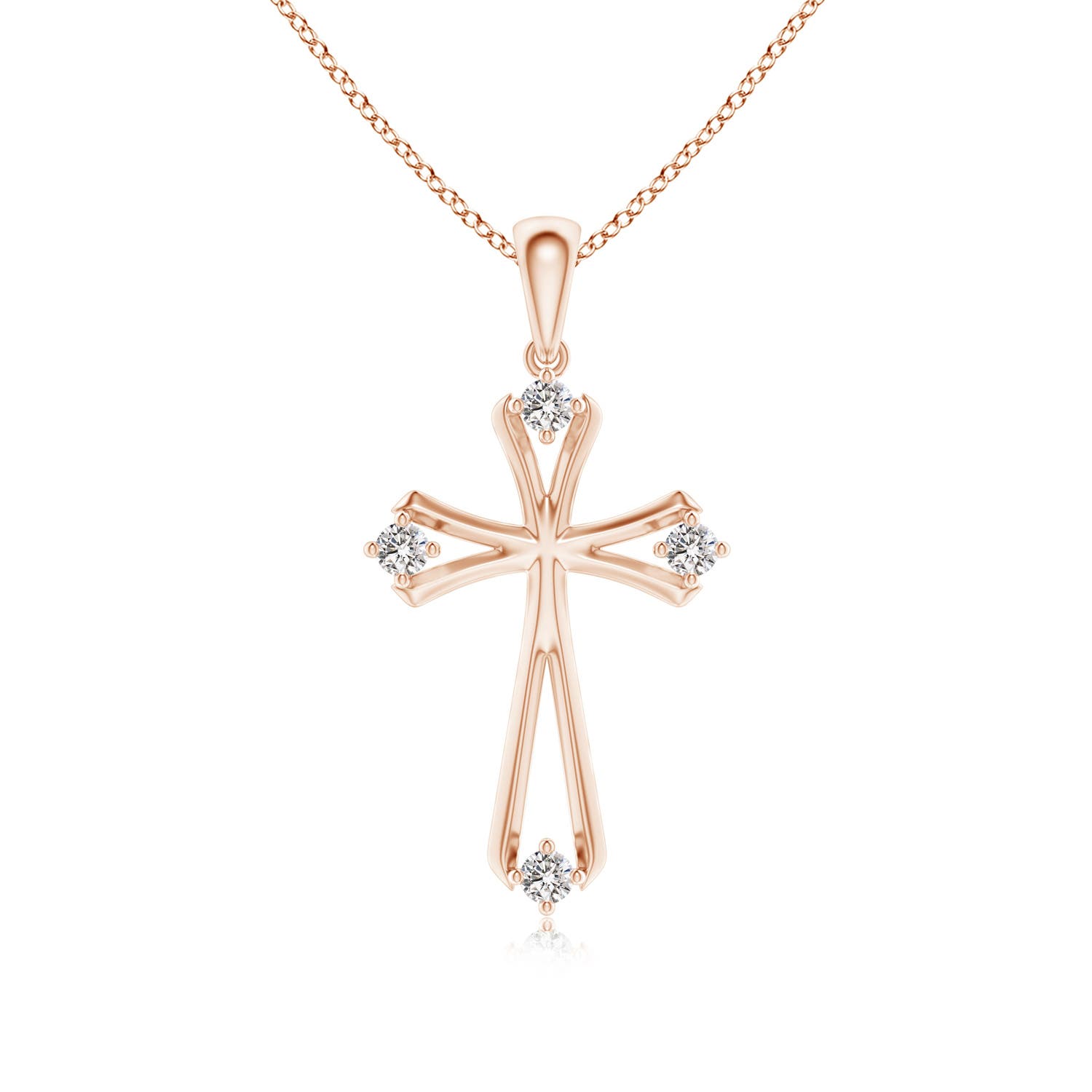 I-J, I1-I2 / 0.12 CT / 14 KT Rose Gold