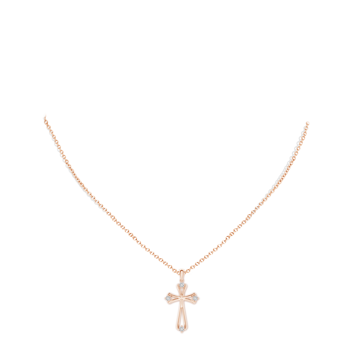 H, SI2 / 0.17 CT / 14 KT Rose Gold