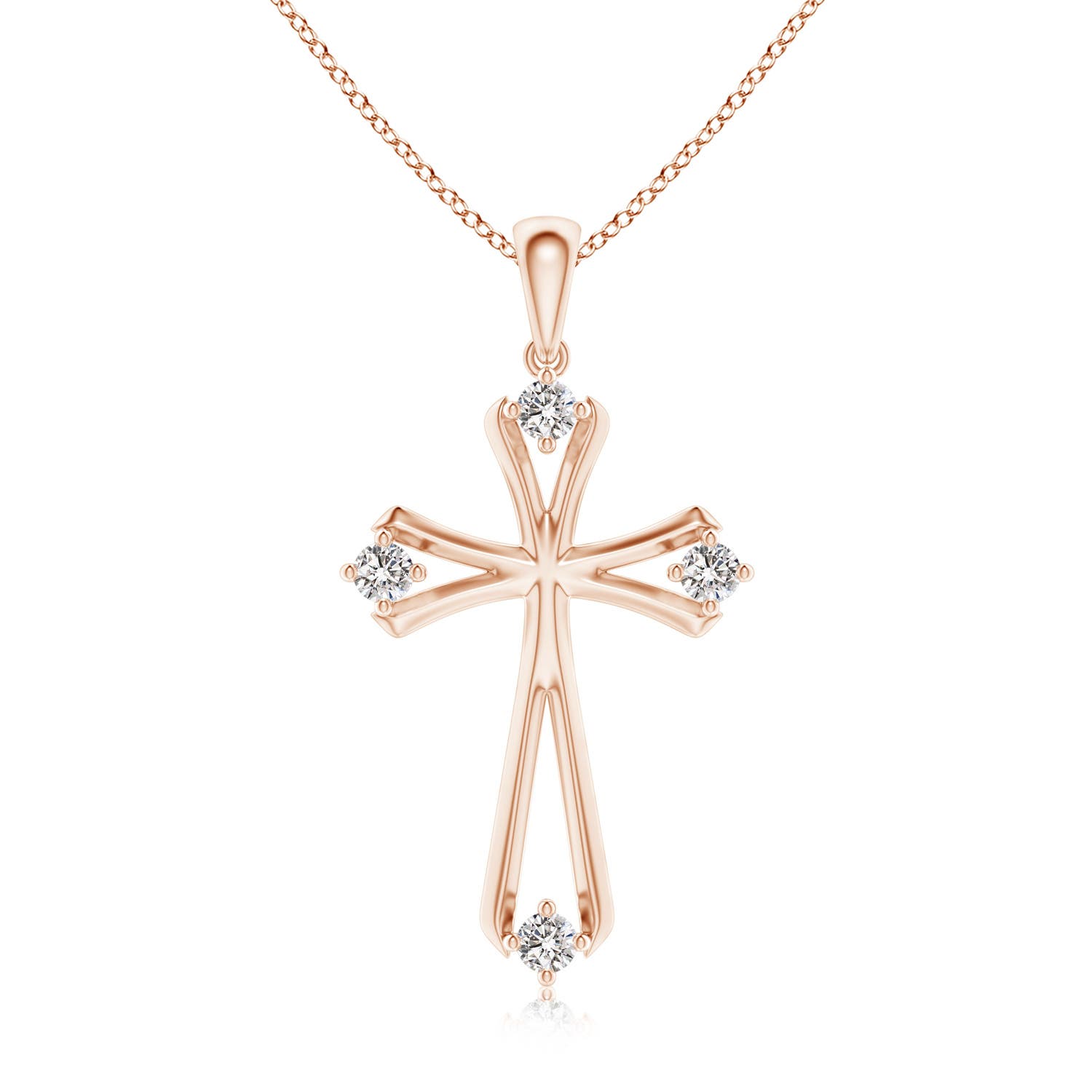 I-J, I1-I2 / 0.17 CT / 14 KT Rose Gold