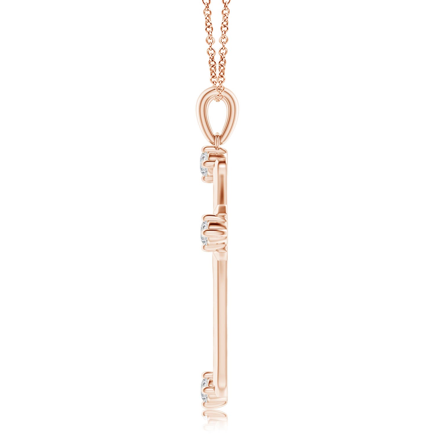 H, SI2 / 0.21 CT / 14 KT Rose Gold