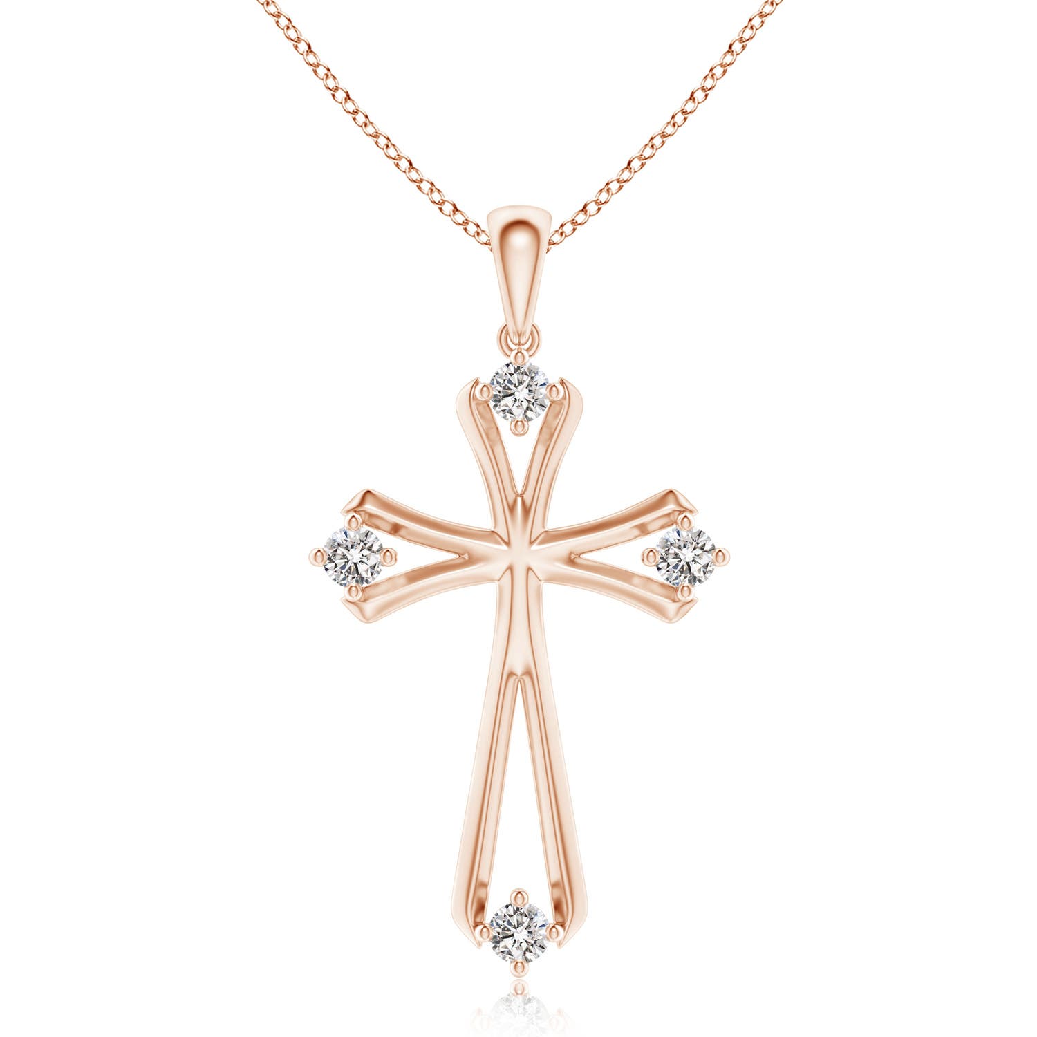 I-J, I1-I2 / 0.21 CT / 14 KT Rose Gold