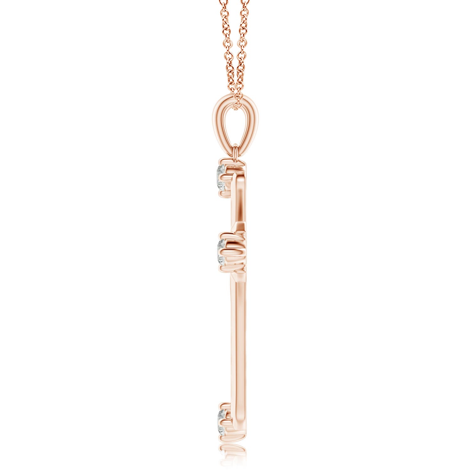 K, I3 / 0.21 CT / 14 KT Rose Gold