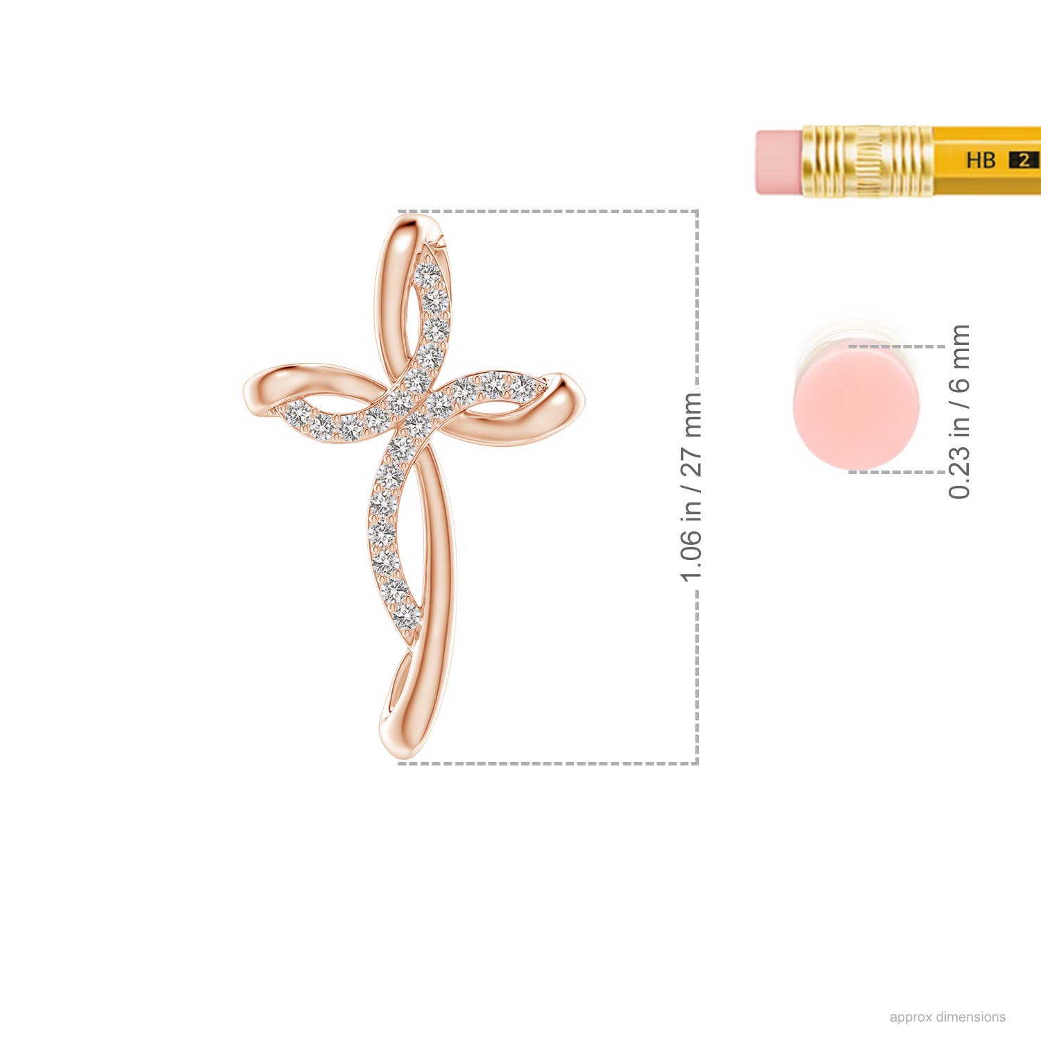 I-J, I1-I2 / 0.21 CT / 14 KT Rose Gold