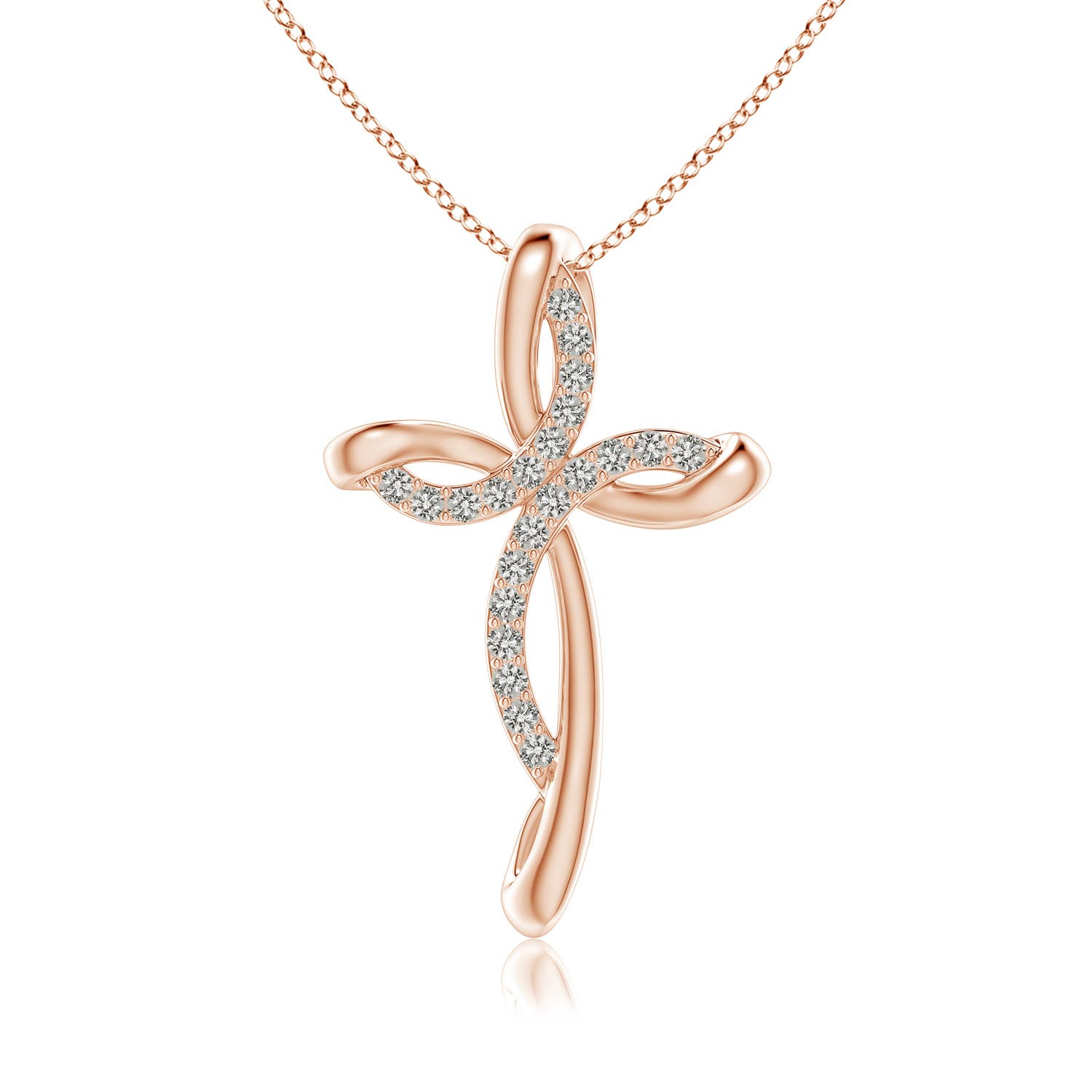 K, I3 / 0.21 CT / 14 KT Rose Gold