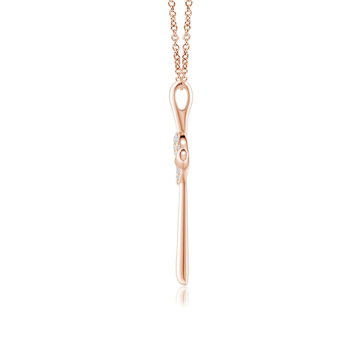 H, SI2 / 0.1 CT / 14 KT Rose Gold