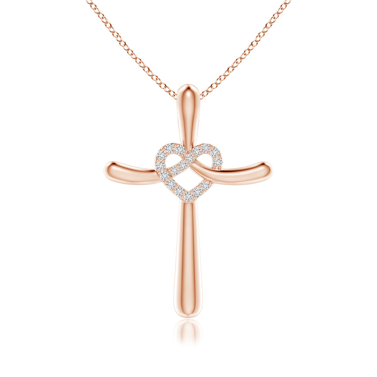 H, SI2 / 0.13 CT / 14 KT Rose Gold