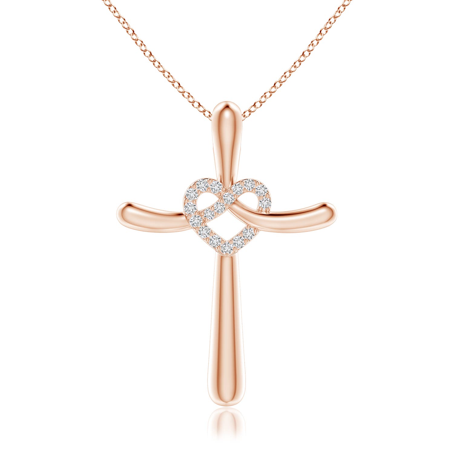 H, SI2 / 0.16 CT / 14 KT Rose Gold