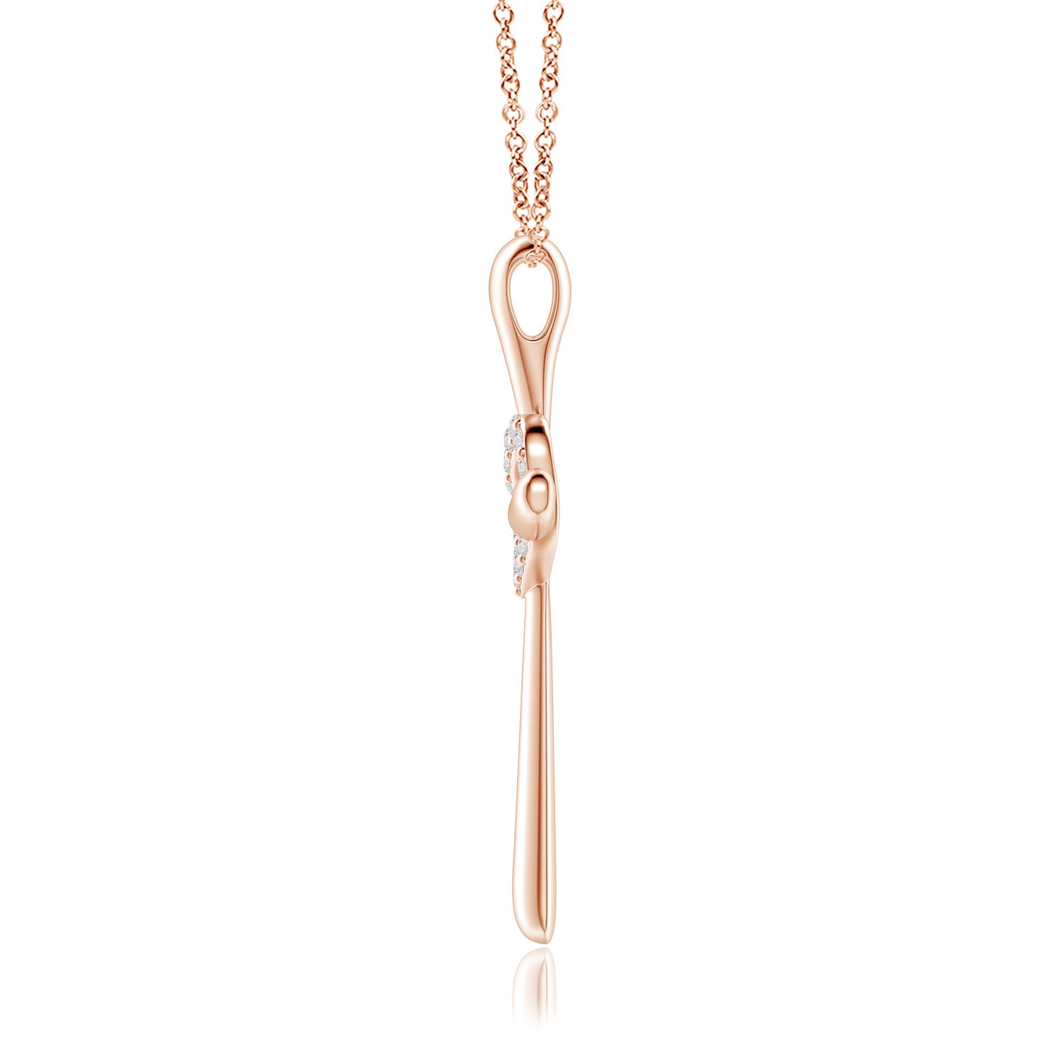 H, SI2 / 0.16 CT / 14 KT Rose Gold