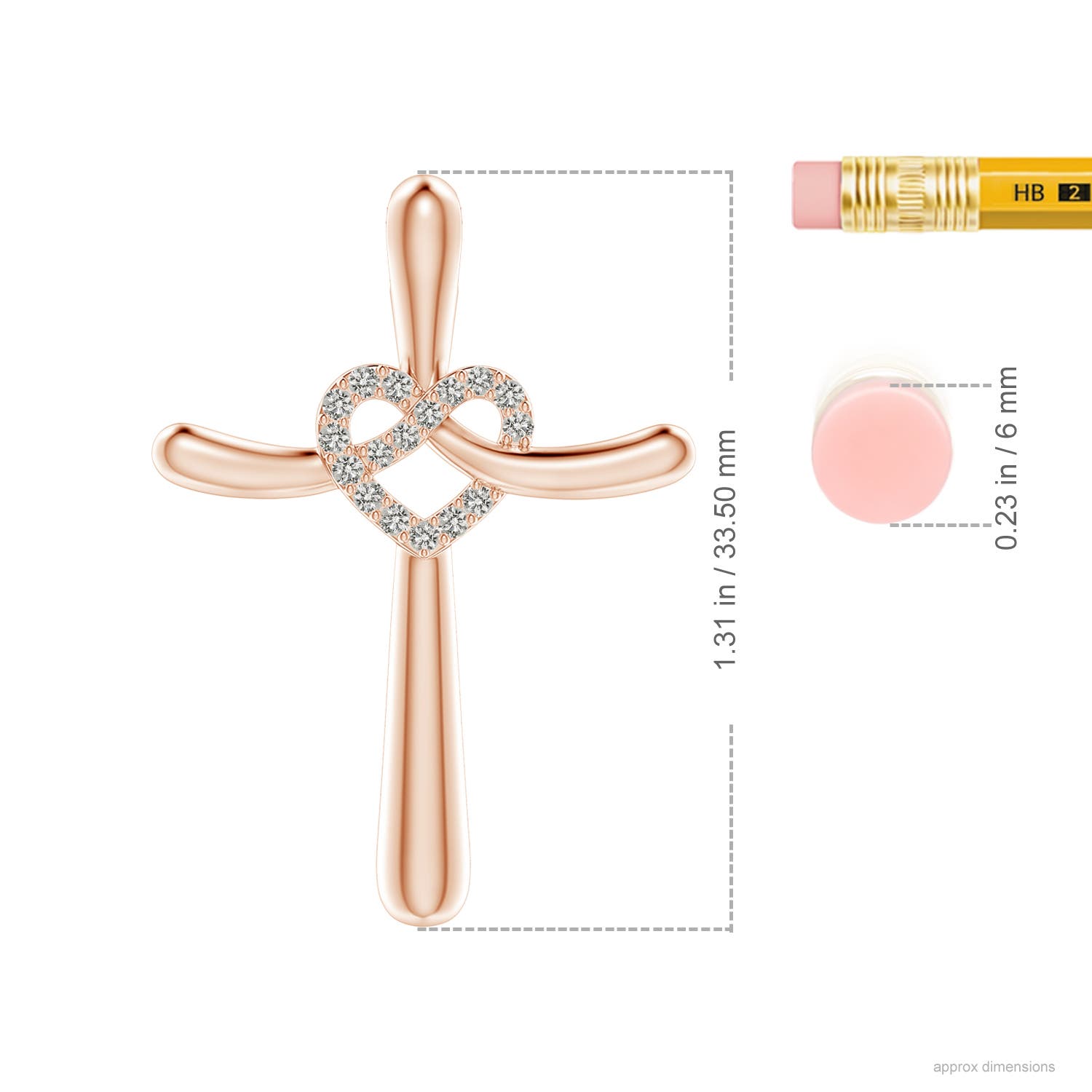 K, I3 / 0.16 CT / 14 KT Rose Gold