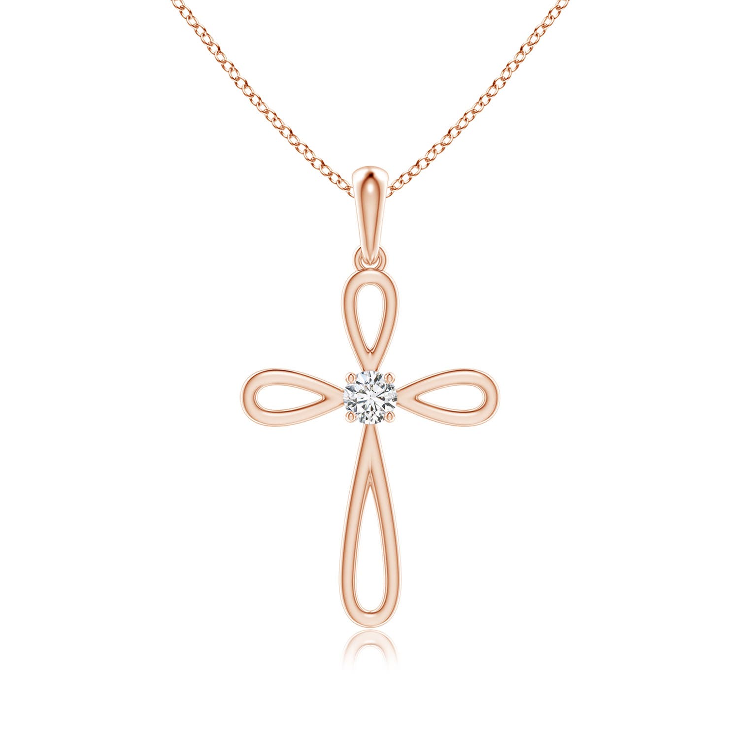 H, SI2 / 0.07 CT / 14 KT Rose Gold