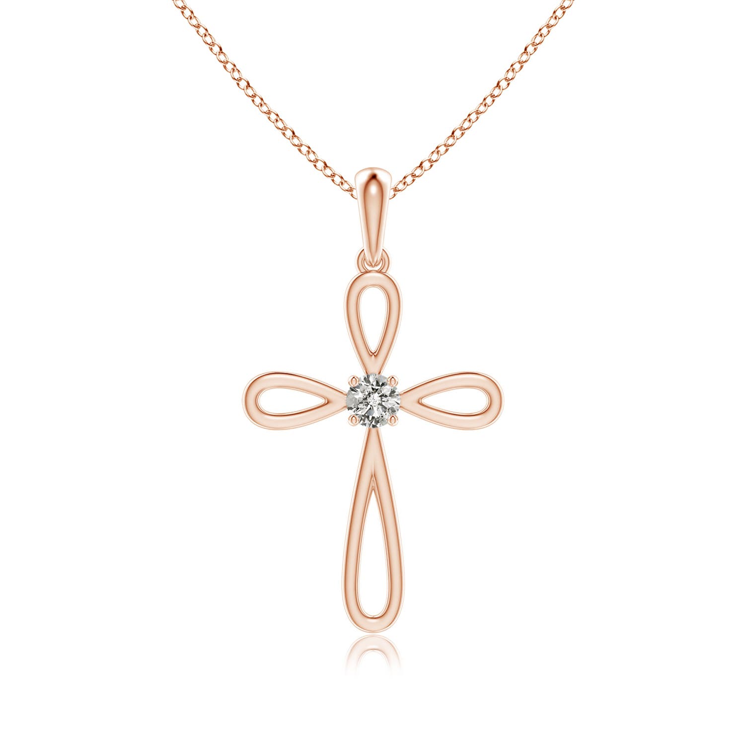 K, I3 / 0.07 CT / 14 KT Rose Gold