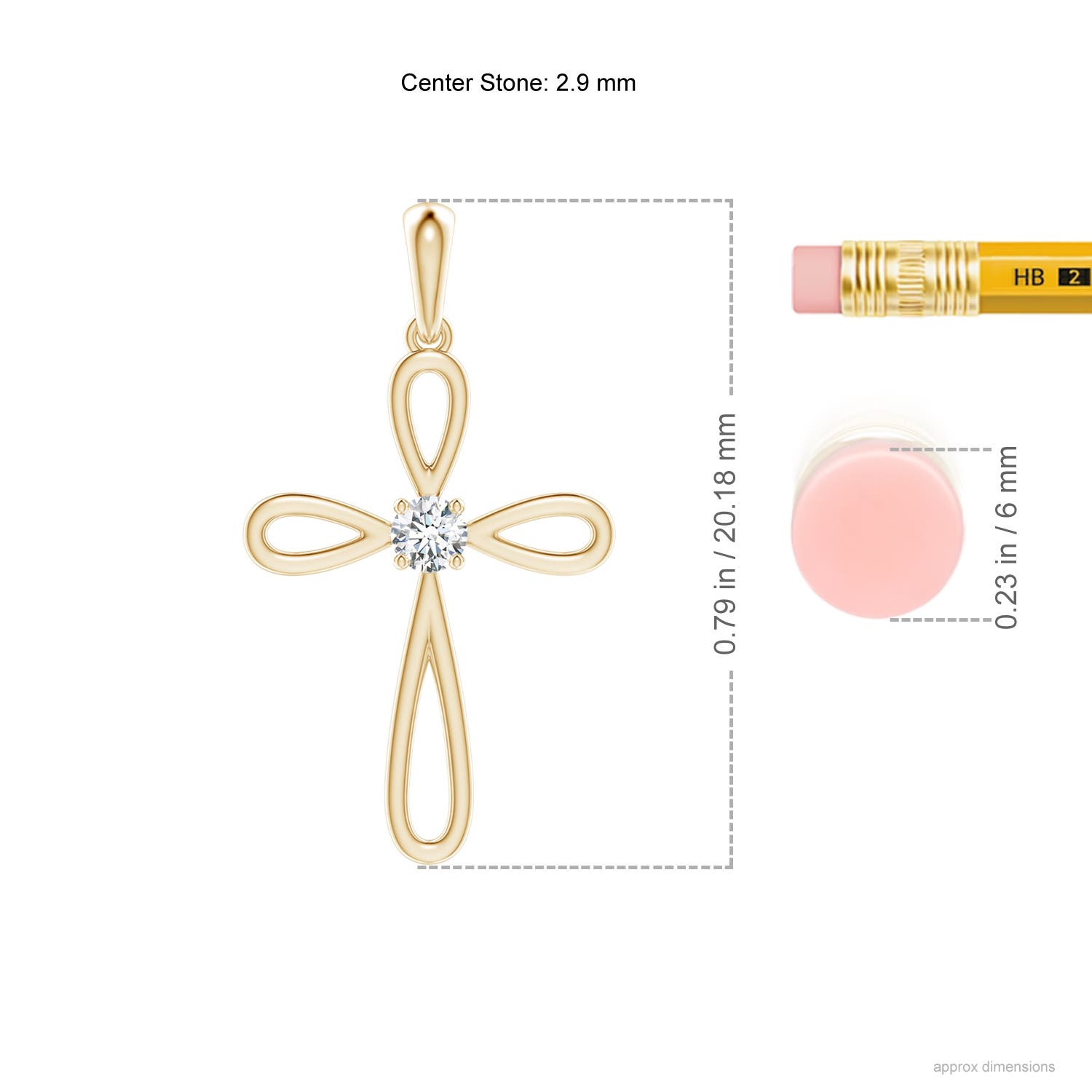 F-G, VS / 0.1 CT / 14 KT Yellow Gold