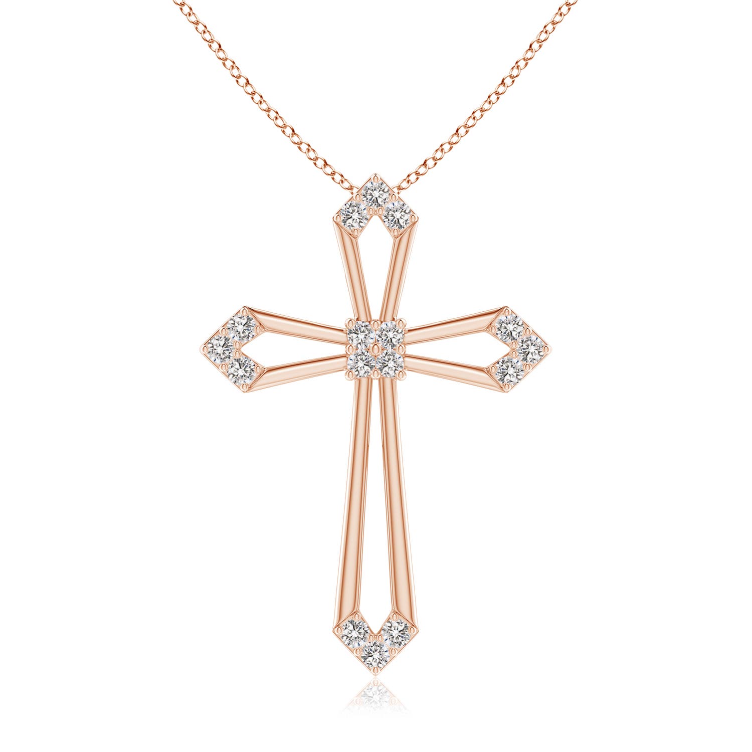 I-J, I1-I2 / 0.19 CT / 14 KT Rose Gold