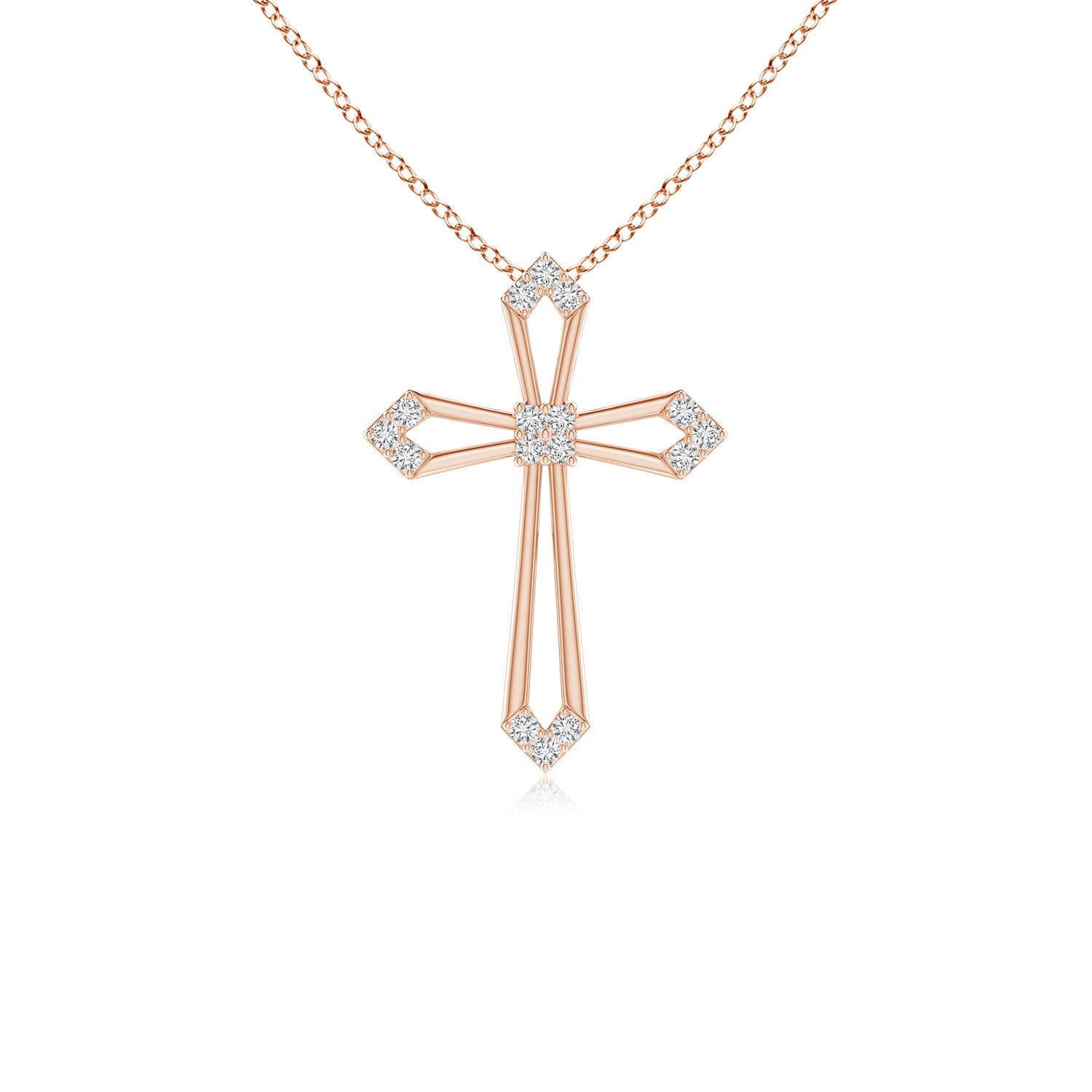 H, SI2 / 0.08 CT / 14 KT Rose Gold