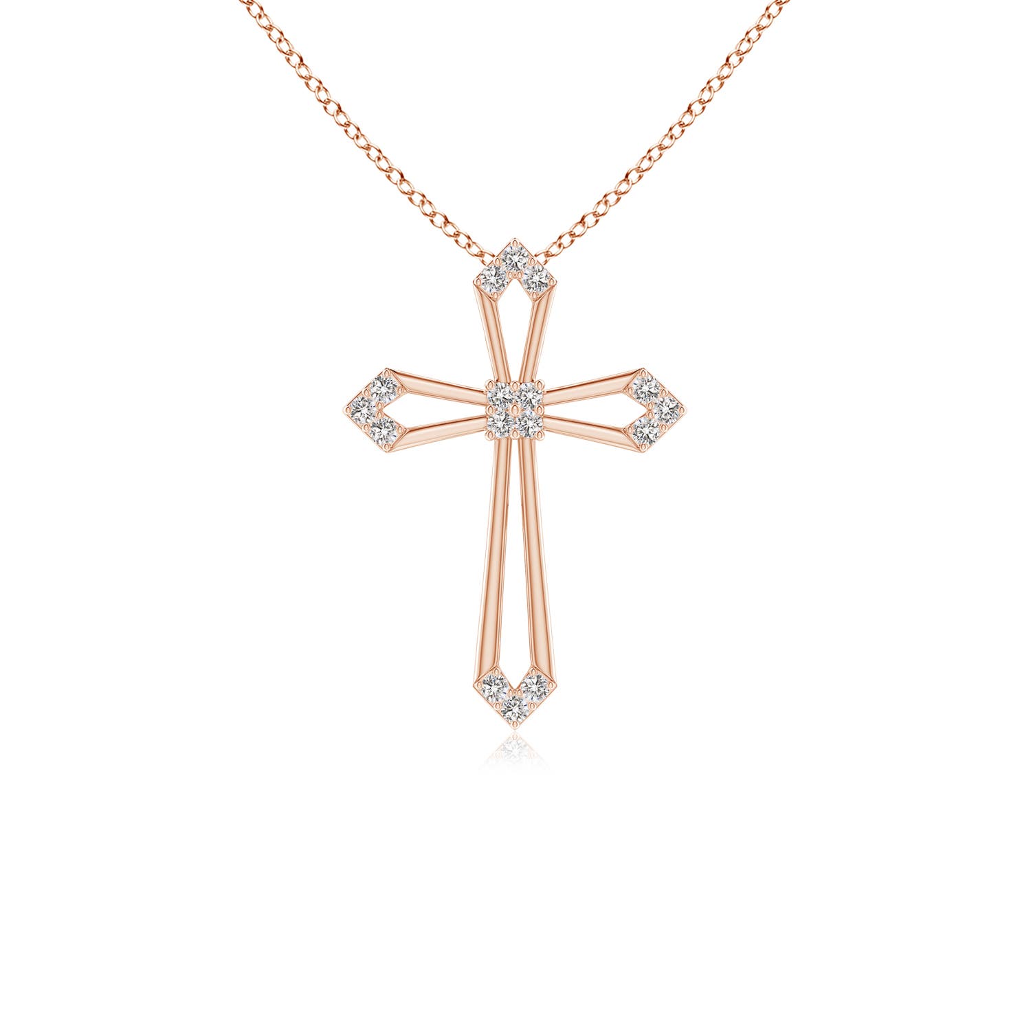 I-J, I1-I2 / 0.08 CT / 14 KT Rose Gold