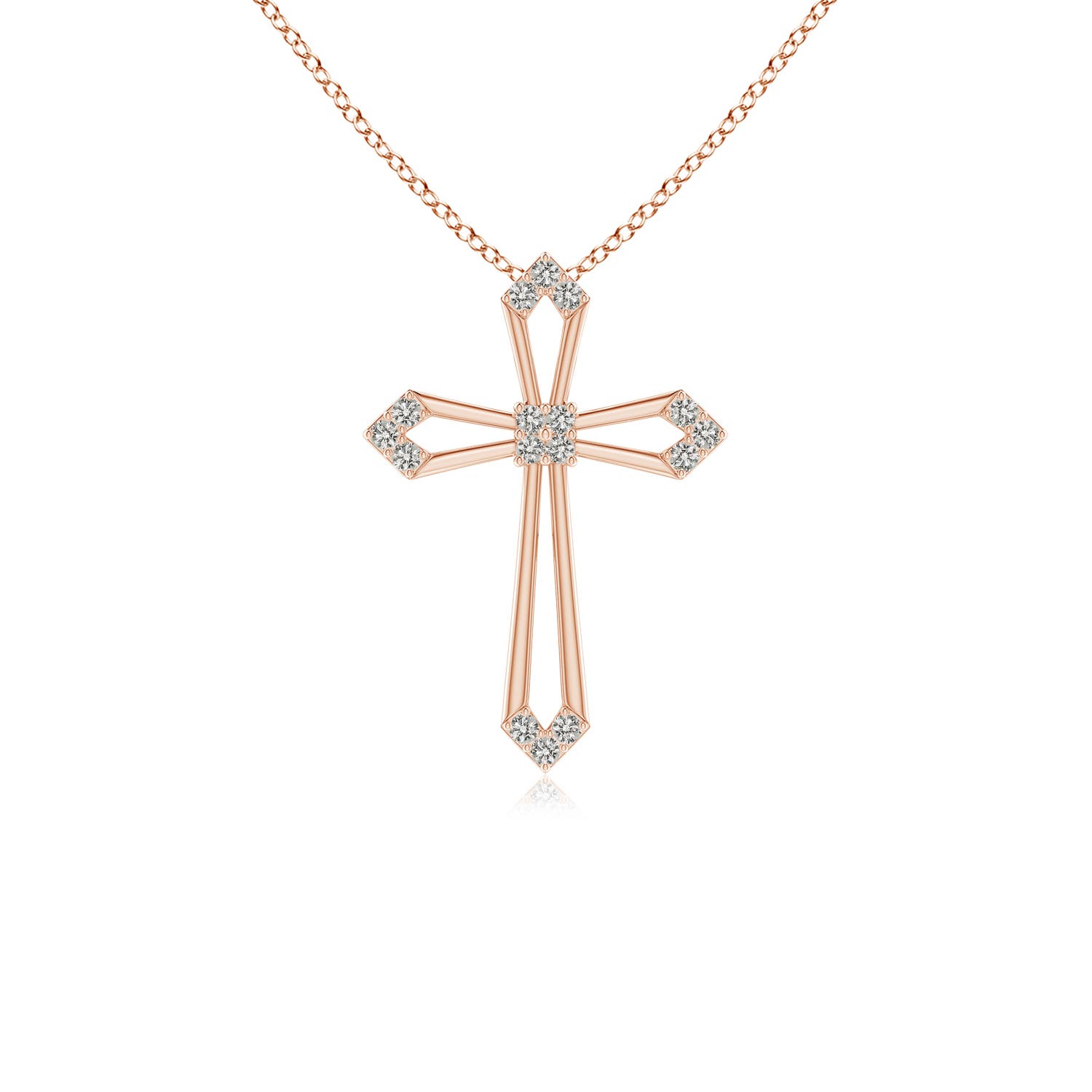 K, I3 / 0.08 CT / 14 KT Rose Gold