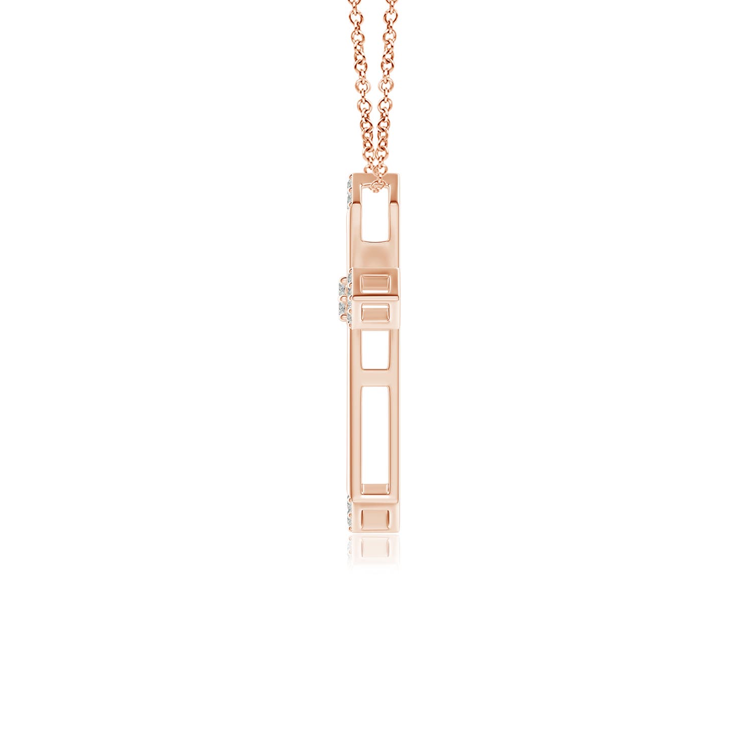 K, I3 / 0.08 CT / 14 KT Rose Gold