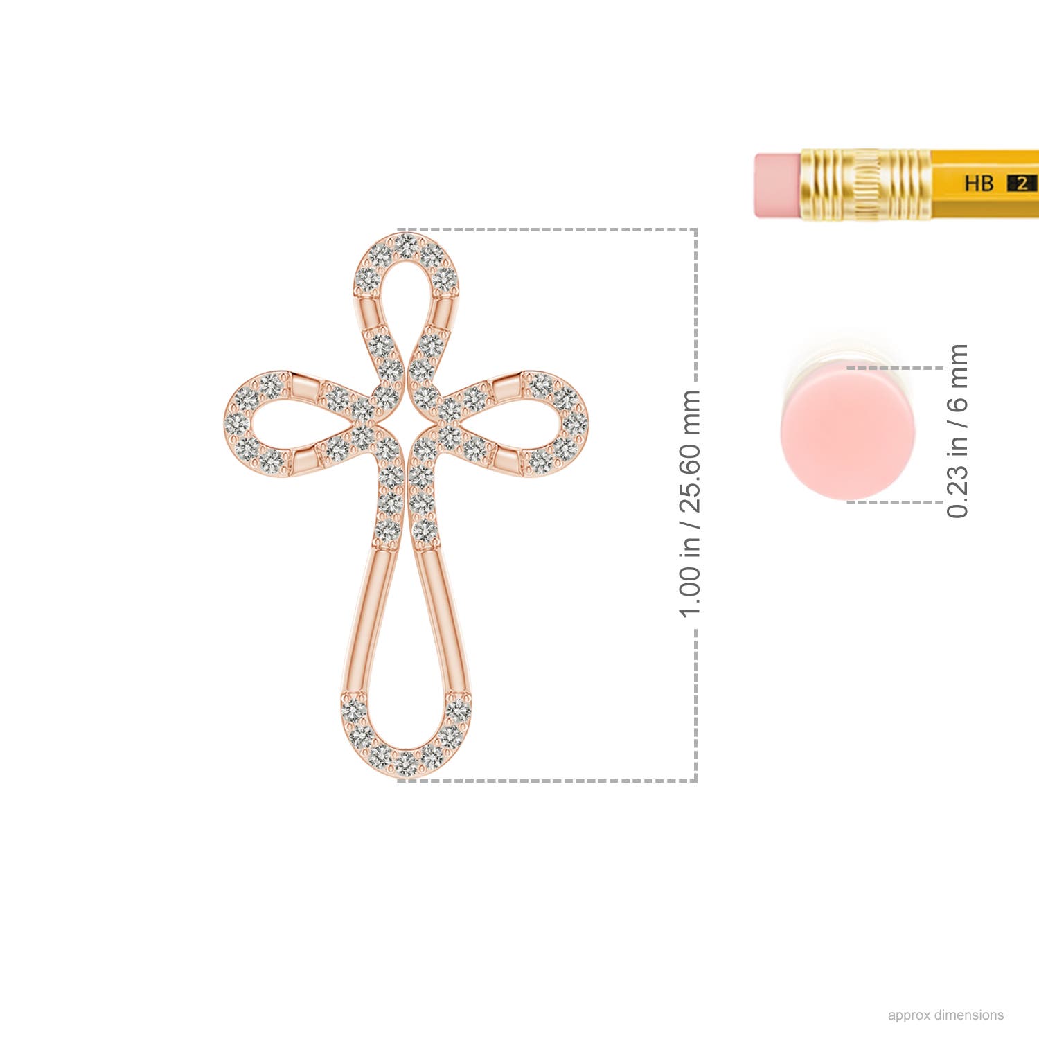 K, I3 / 0.26 CT / 14 KT Rose Gold