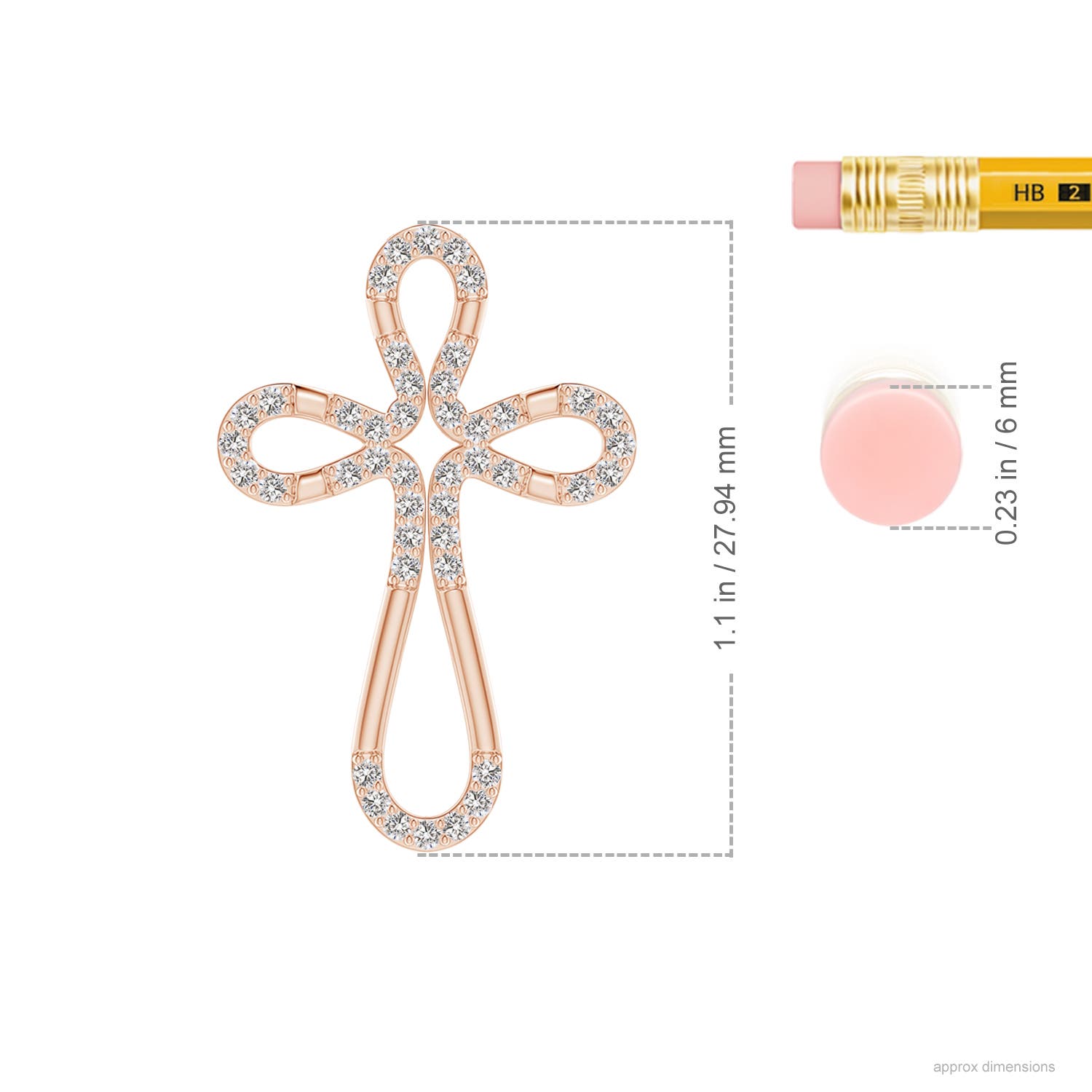 I-J, I1-I2 / 0.35 CT / 14 KT Rose Gold