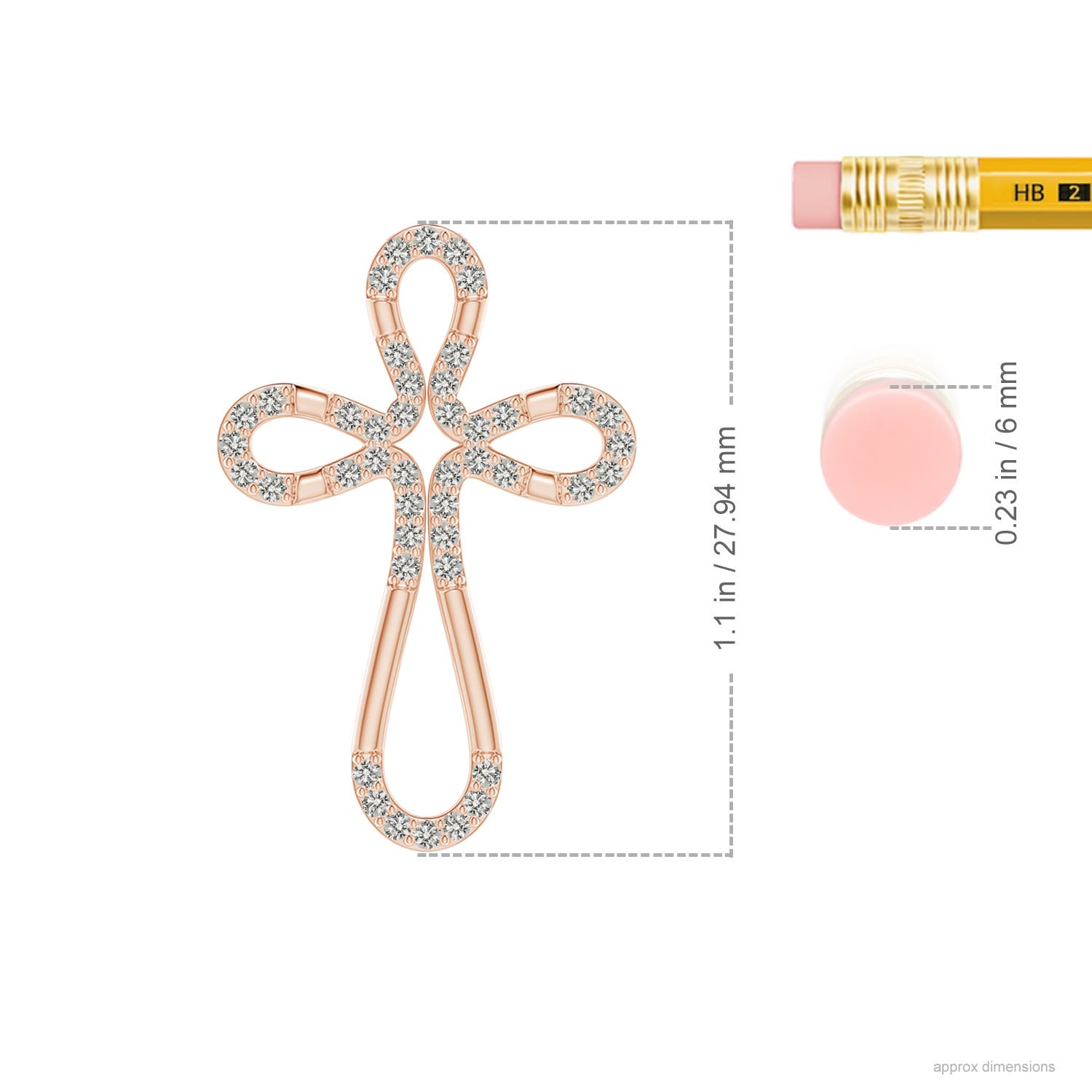 K, I3 / 0.35 CT / 14 KT Rose Gold