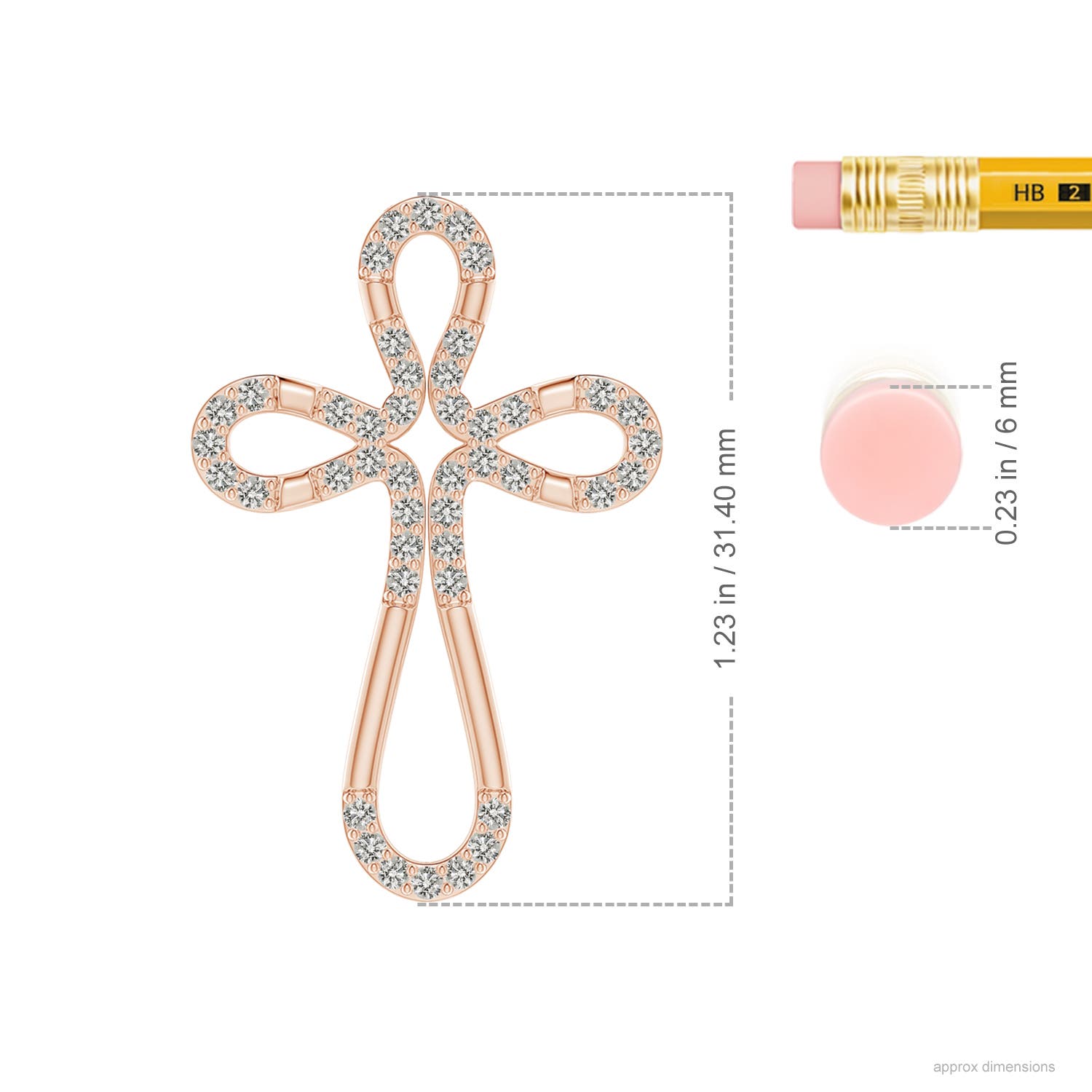 K, I3 / 0.48 CT / 14 KT Rose Gold