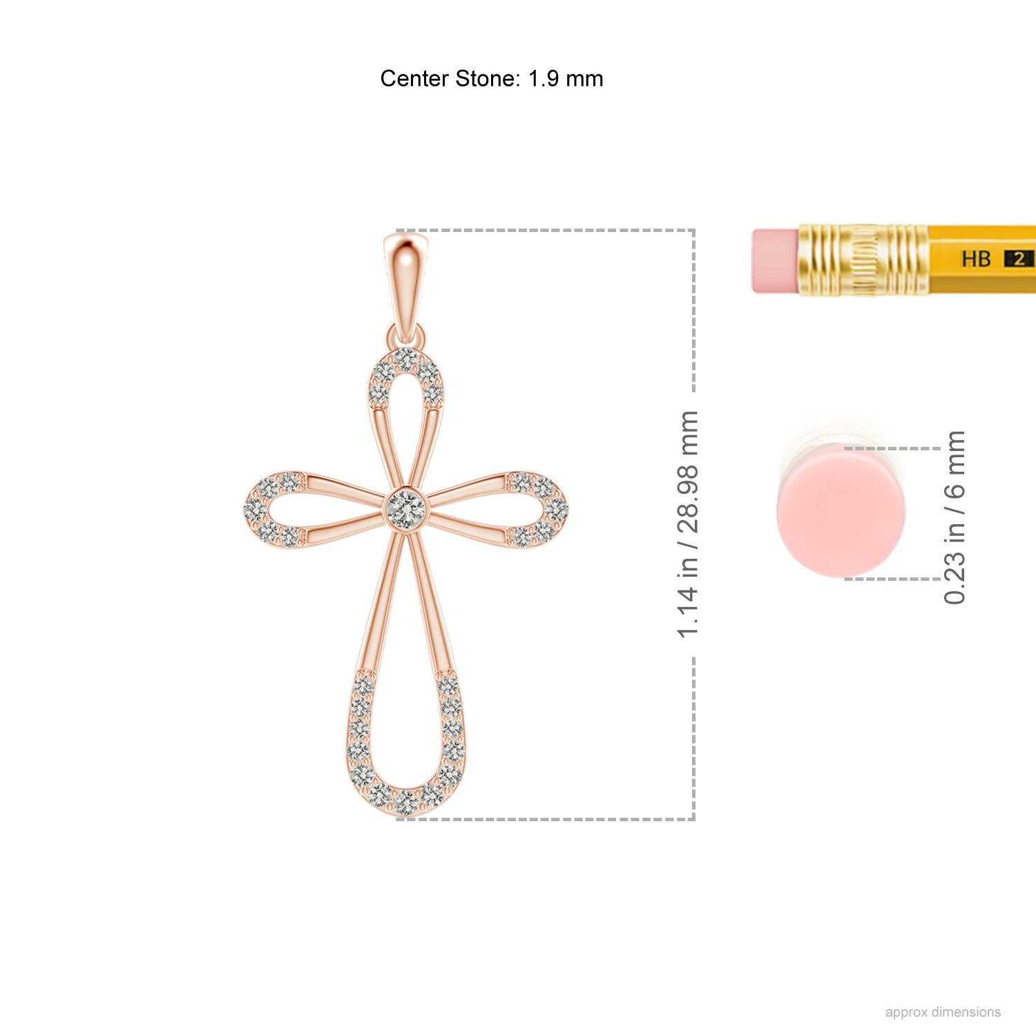 K, I3 / 0.17 CT / 14 KT Rose Gold