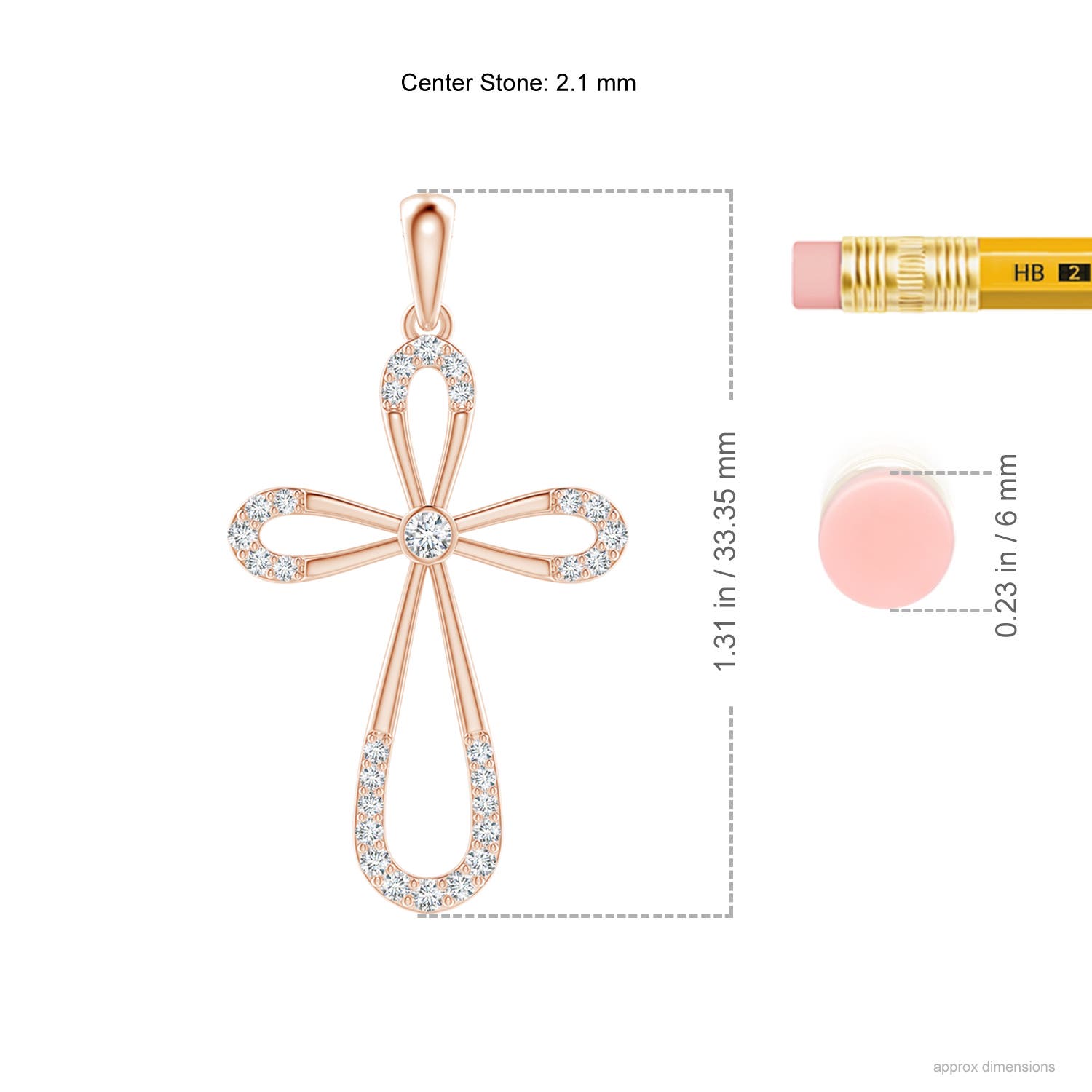 G, VS2 / 0.26 CT / 14 KT Rose Gold