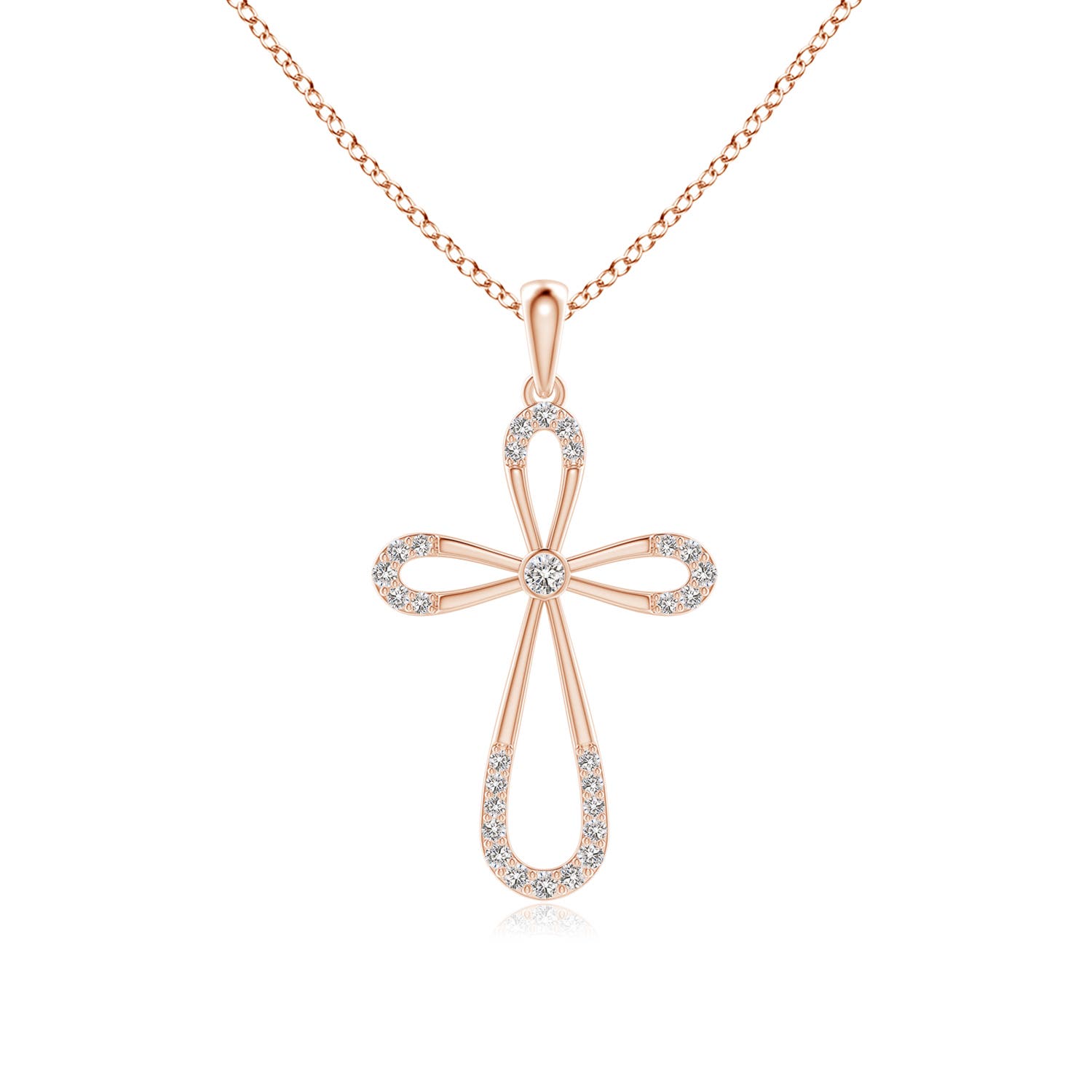 I-J, I1-I2 / 0.21 CT / 14 KT Rose Gold