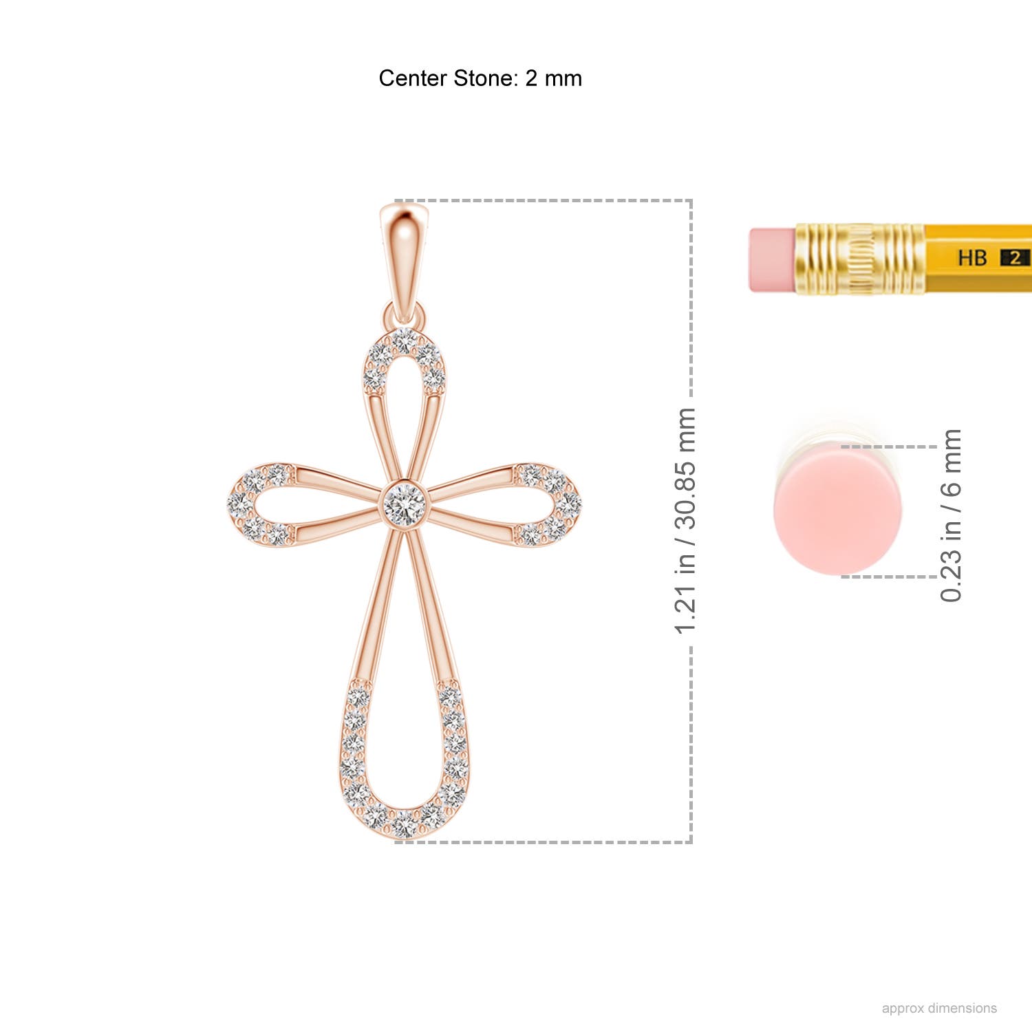 I-J, I1-I2 / 0.21 CT / 14 KT Rose Gold