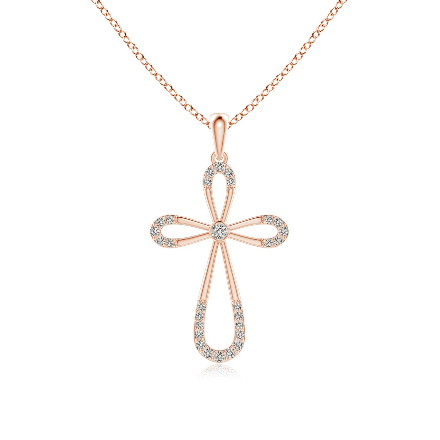 K, I3 / 0.21 CT / 14 KT Rose Gold