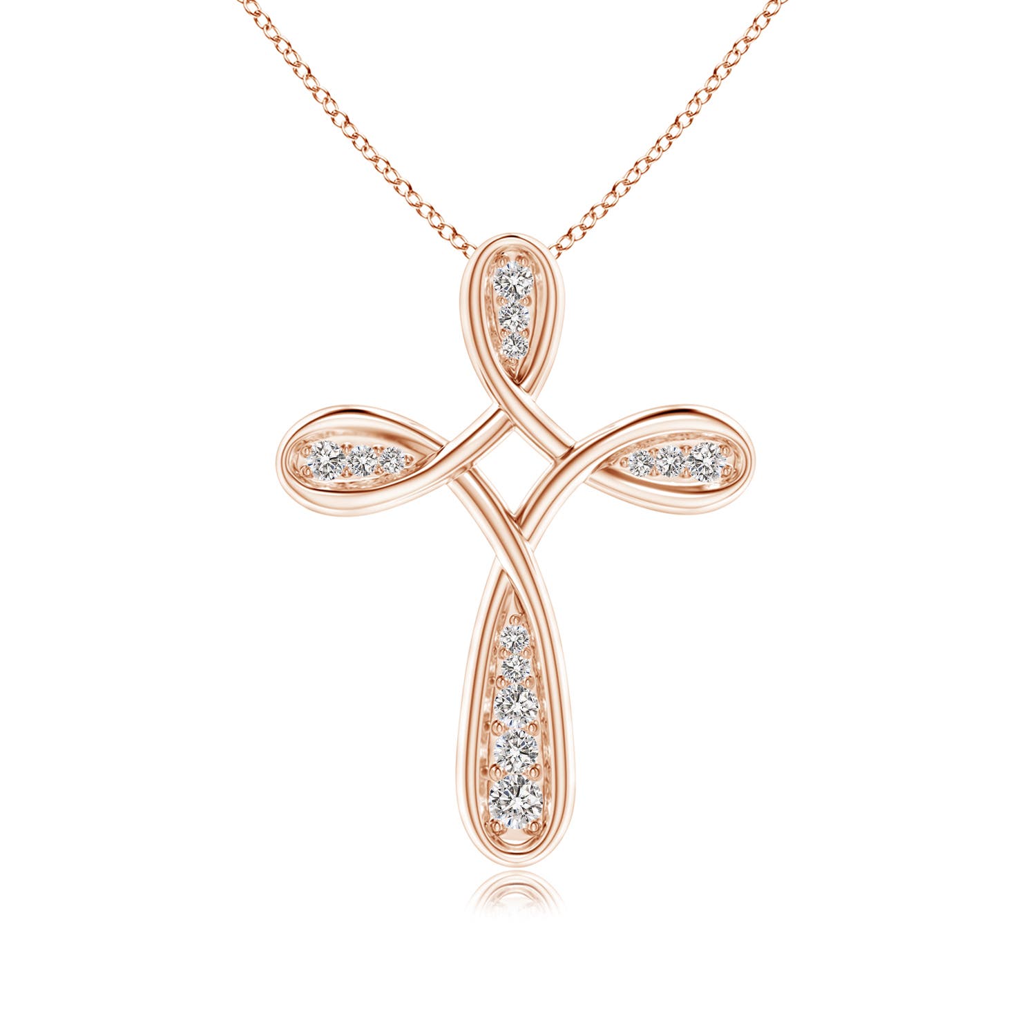 I-J, I1-I2 / 0.12 CT / 14 KT Rose Gold