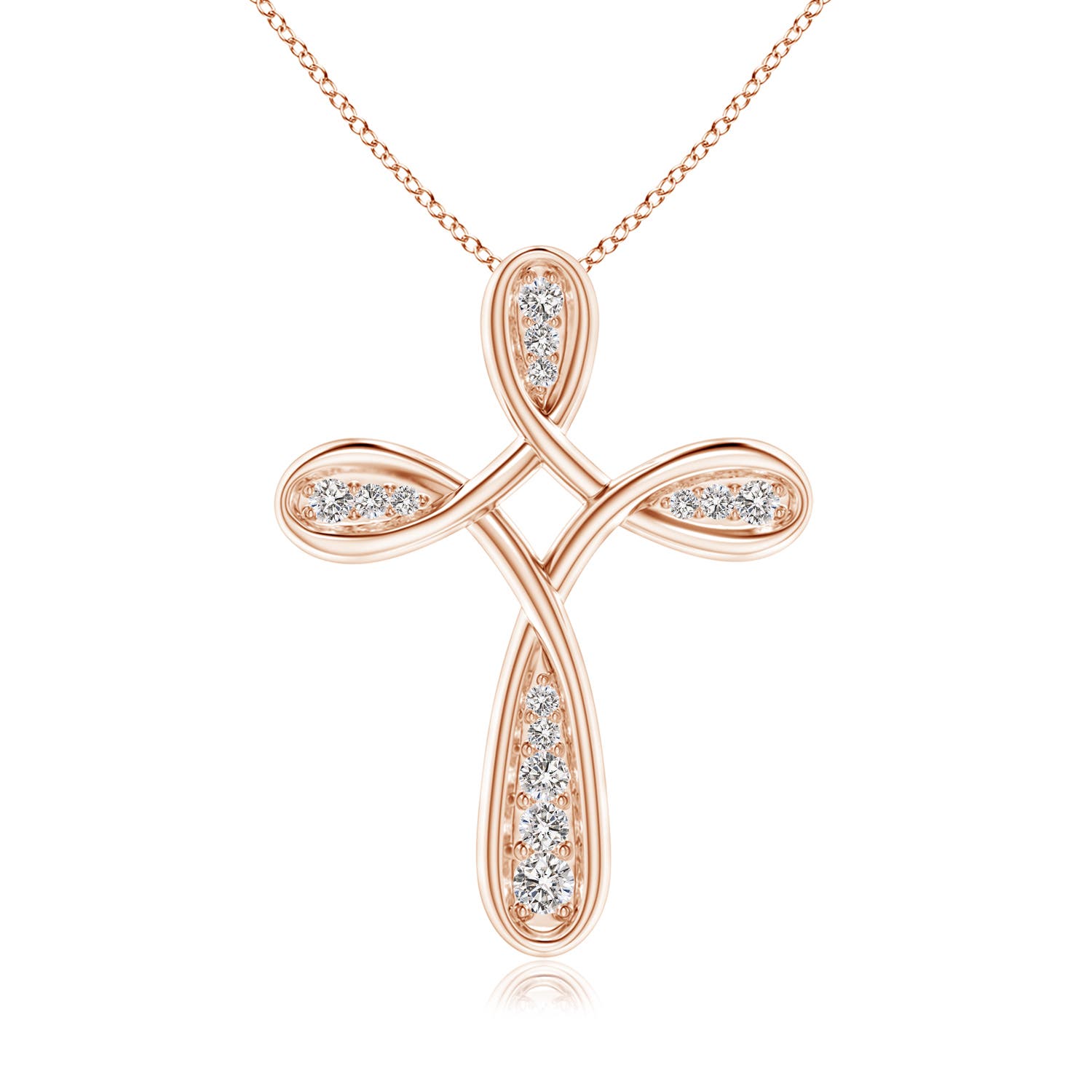 I-J, I1-I2 / 0.16 CT / 14 KT Rose Gold