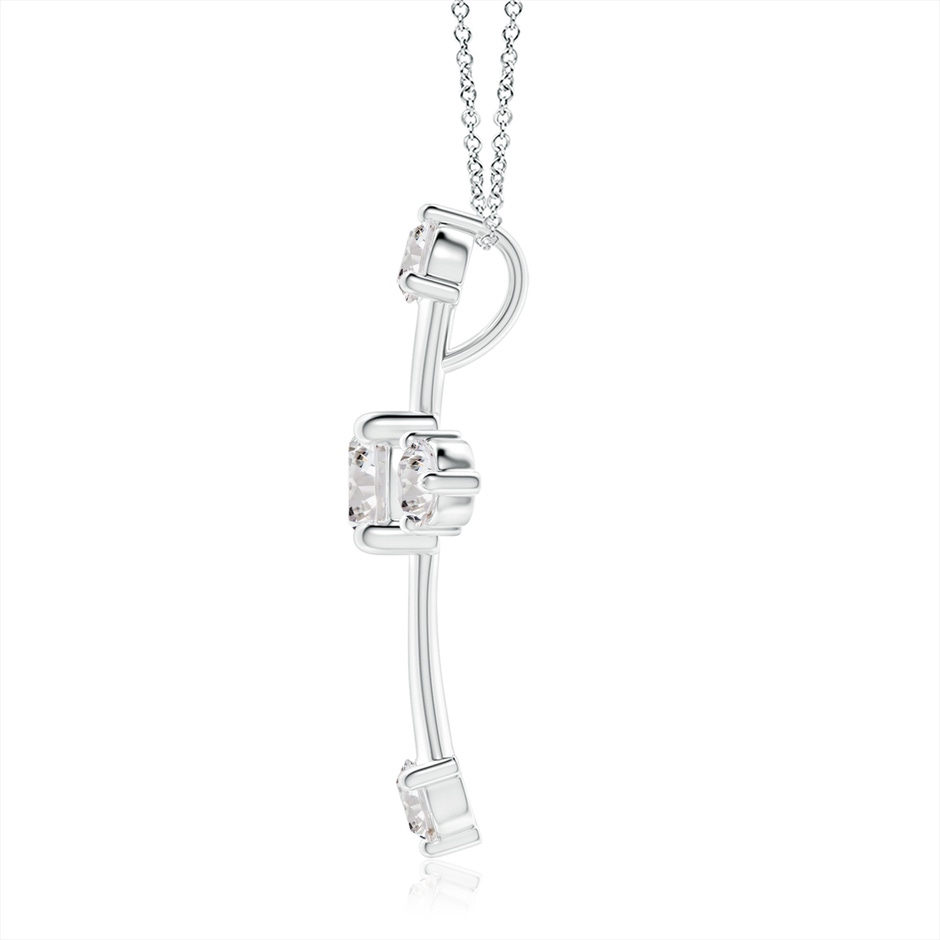 5.1mm IJI1I2 Classic Diamond Budded Cross Pendant in P950 Platinum side 199