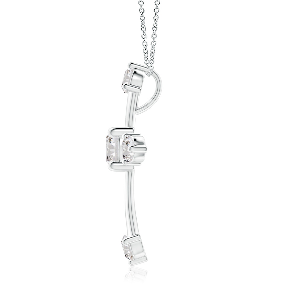 5.9mm IJI1I2 Classic Diamond Budded Cross Pendant in P950 Platinum side 199