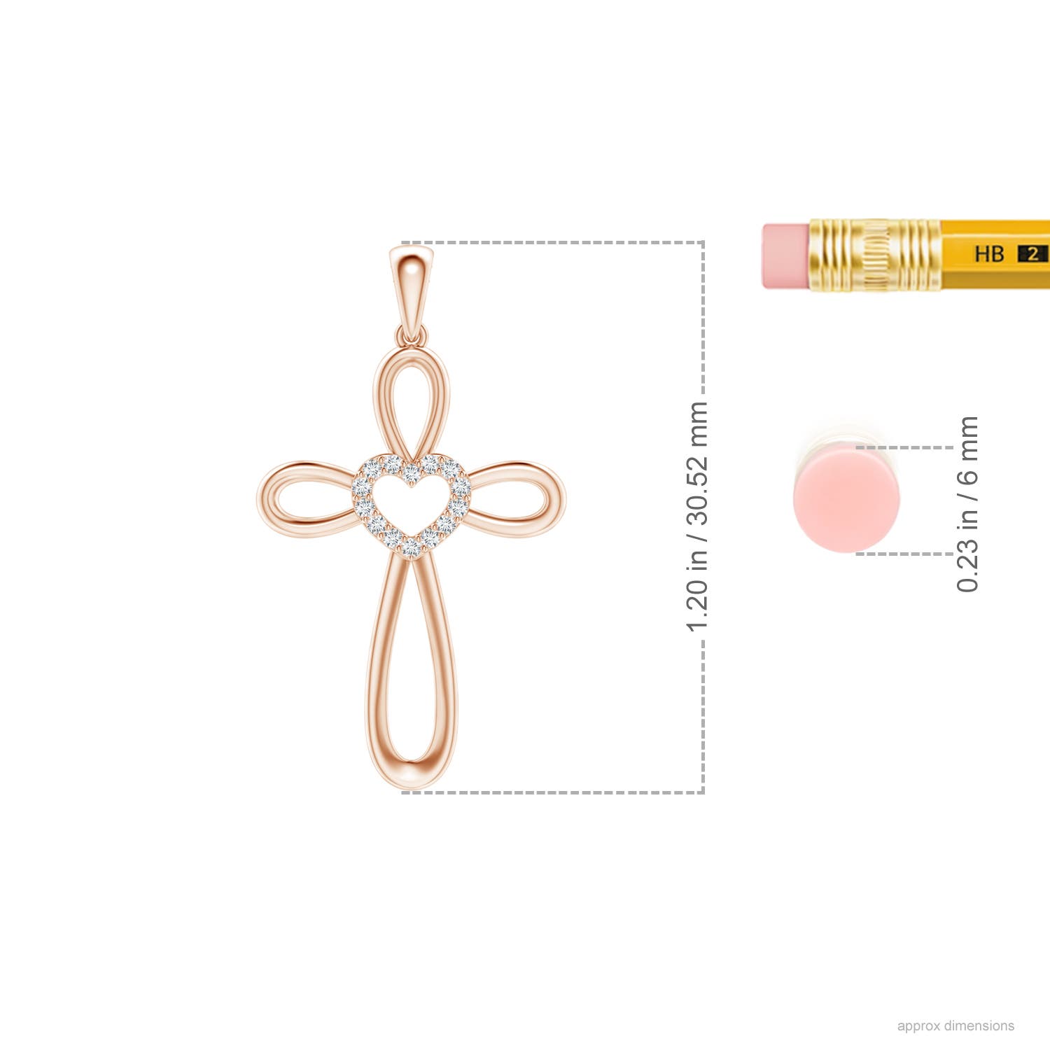 G, VS2 / 0.08 CT / 14 KT Rose Gold