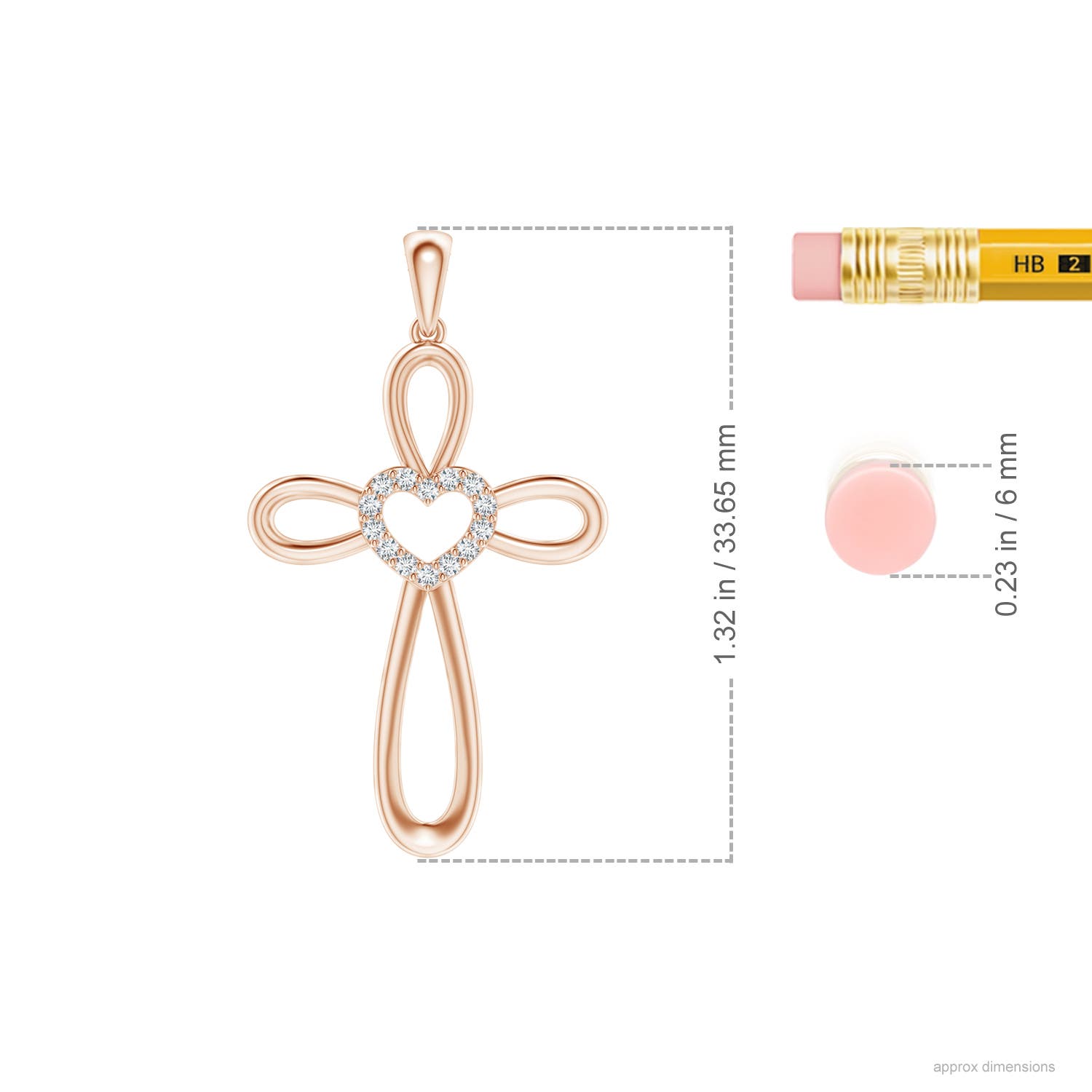 G, VS2 / 0.13 CT / 14 KT Rose Gold