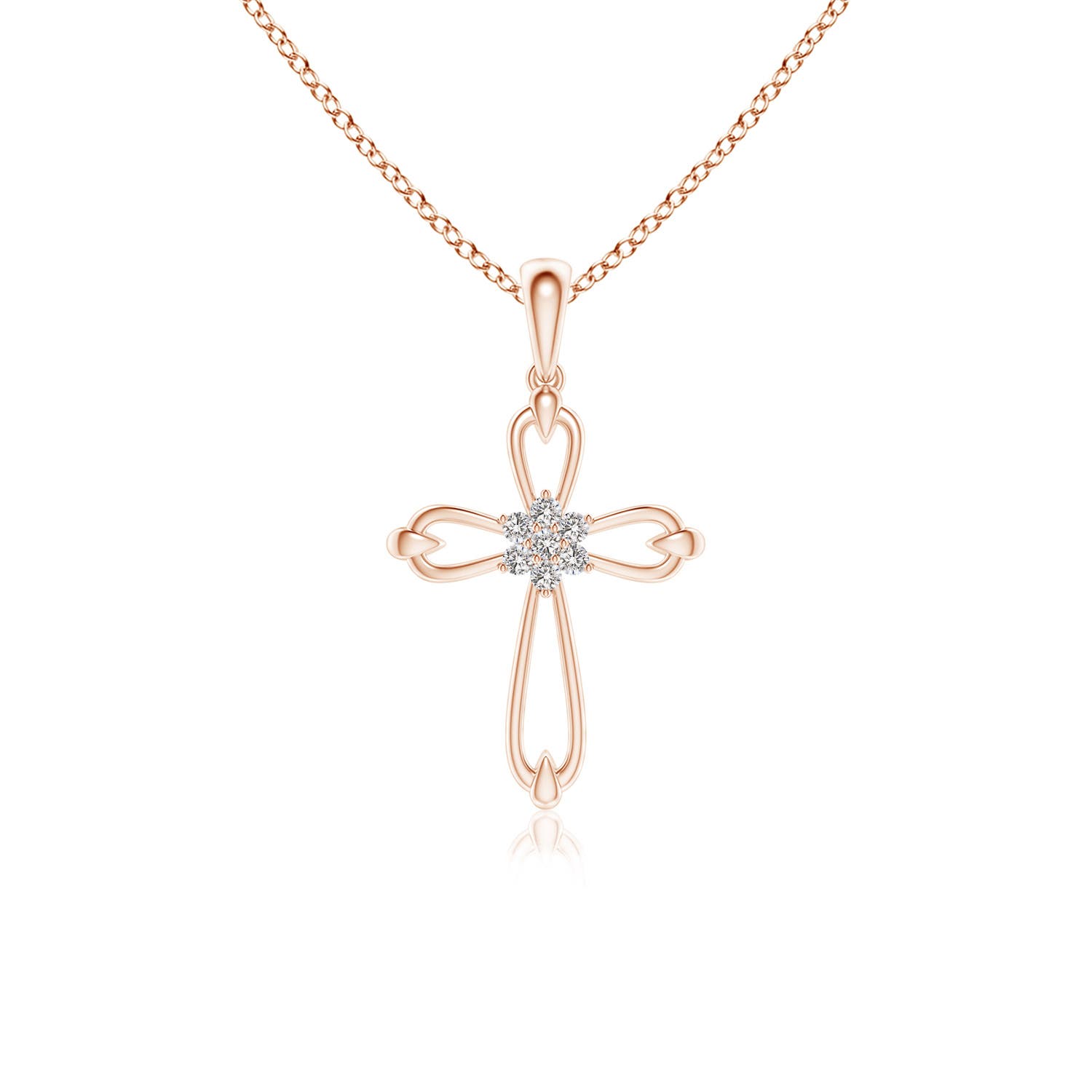 I-J, I1-I2 / 0.06 CT / 14 KT Rose Gold