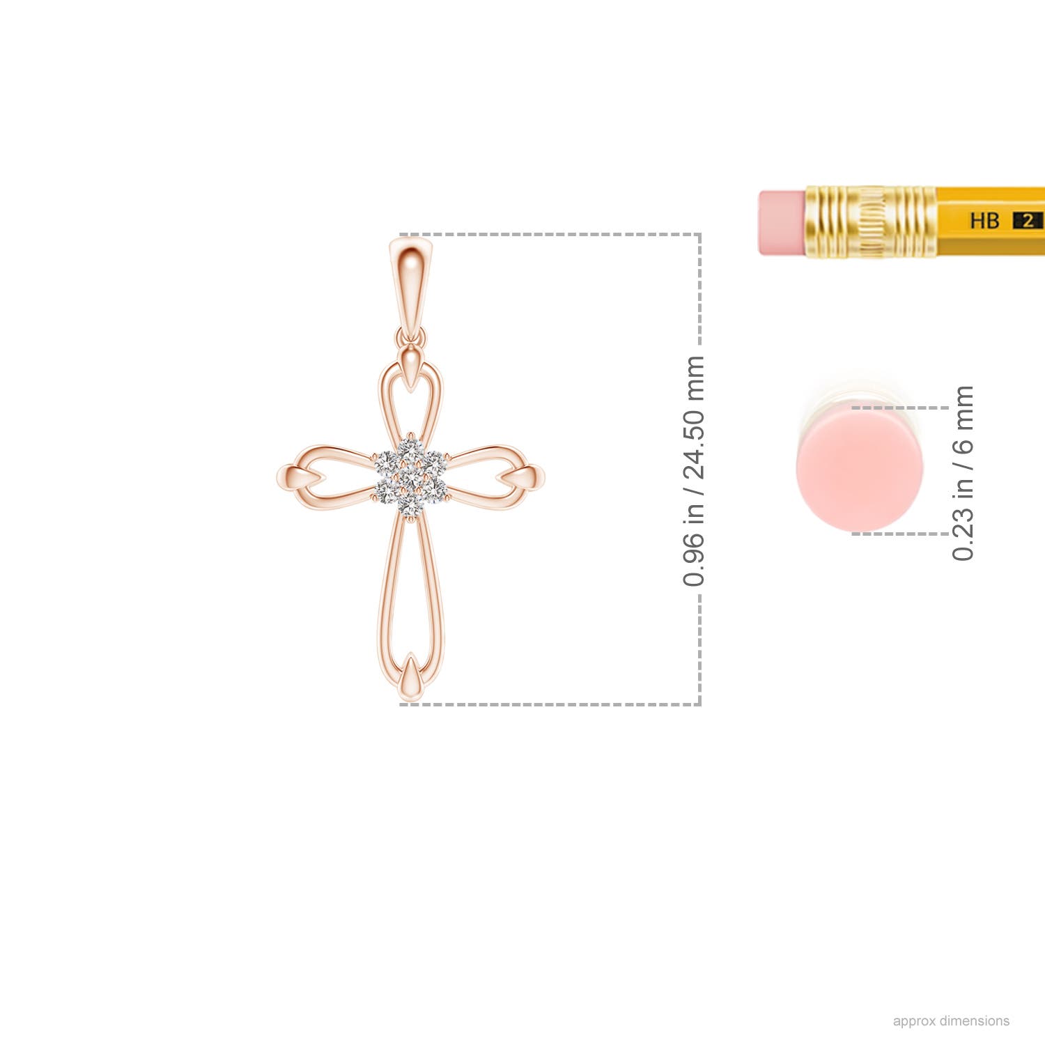 I-J, I1-I2 / 0.06 CT / 14 KT Rose Gold