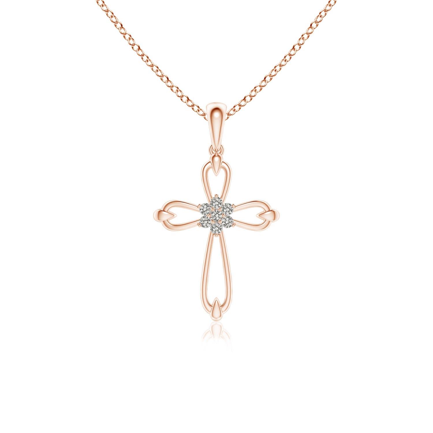 K, I3 / 0.06 CT / 14 KT Rose Gold