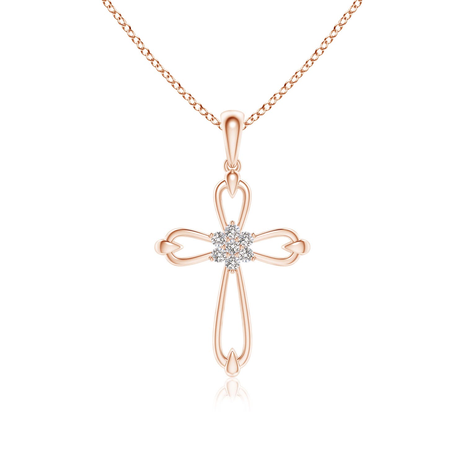 I-J, I1-I2 / 0.09 CT / 14 KT Rose Gold