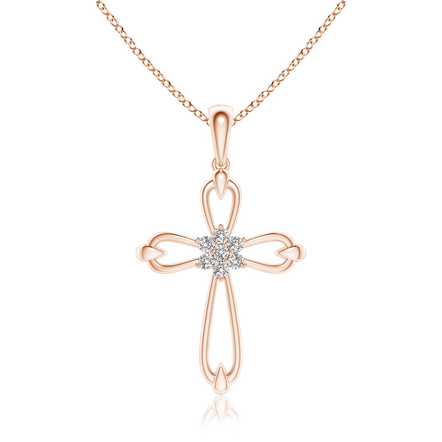 I-J, I1-I2 / 0.13 CT / 14 KT Rose Gold