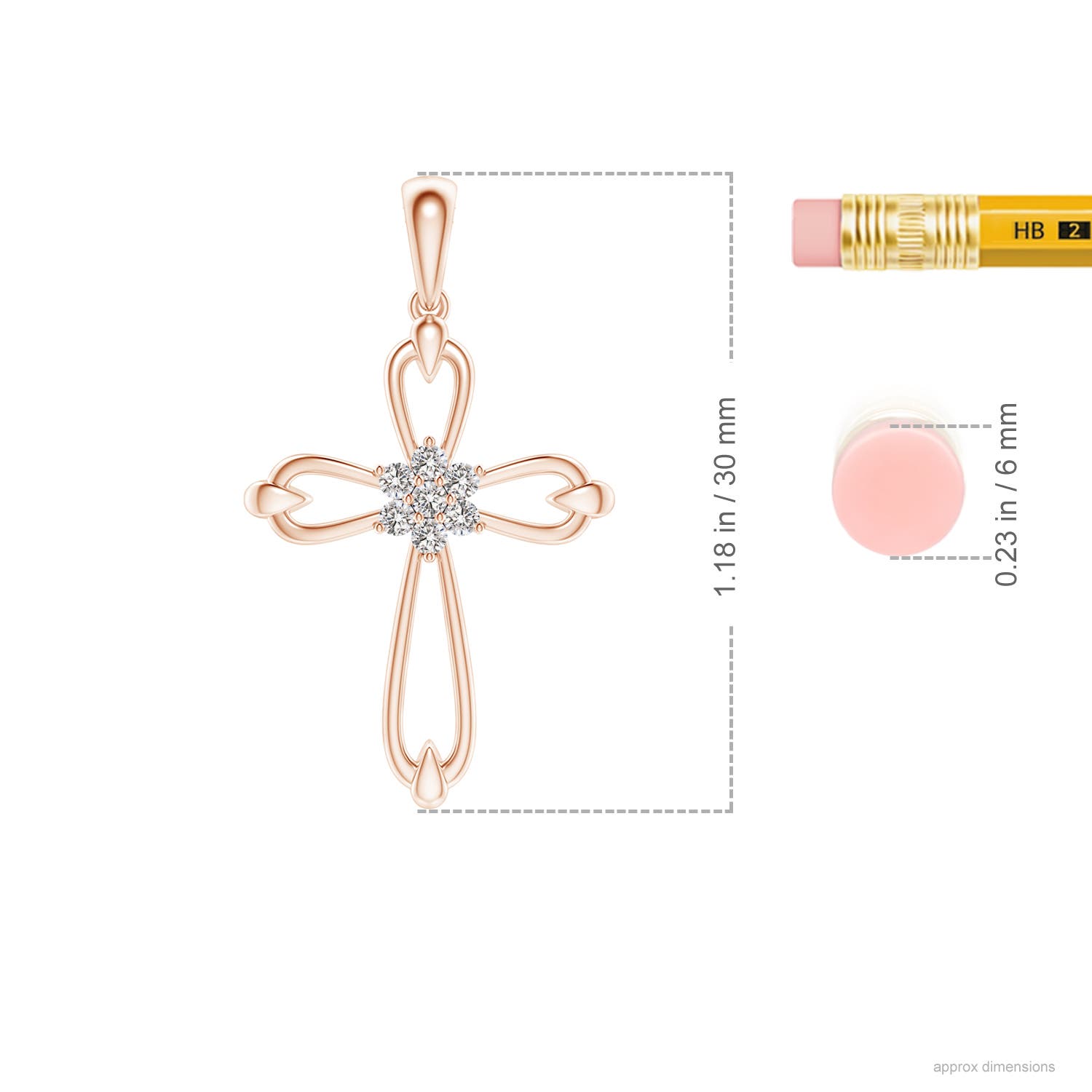 I-J, I1-I2 / 0.13 CT / 14 KT Rose Gold