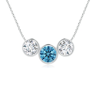 Round Fancy Intense, VS2 Blue Diamond