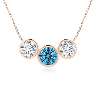Round Fancy Intense, VS2 Blue Diamond